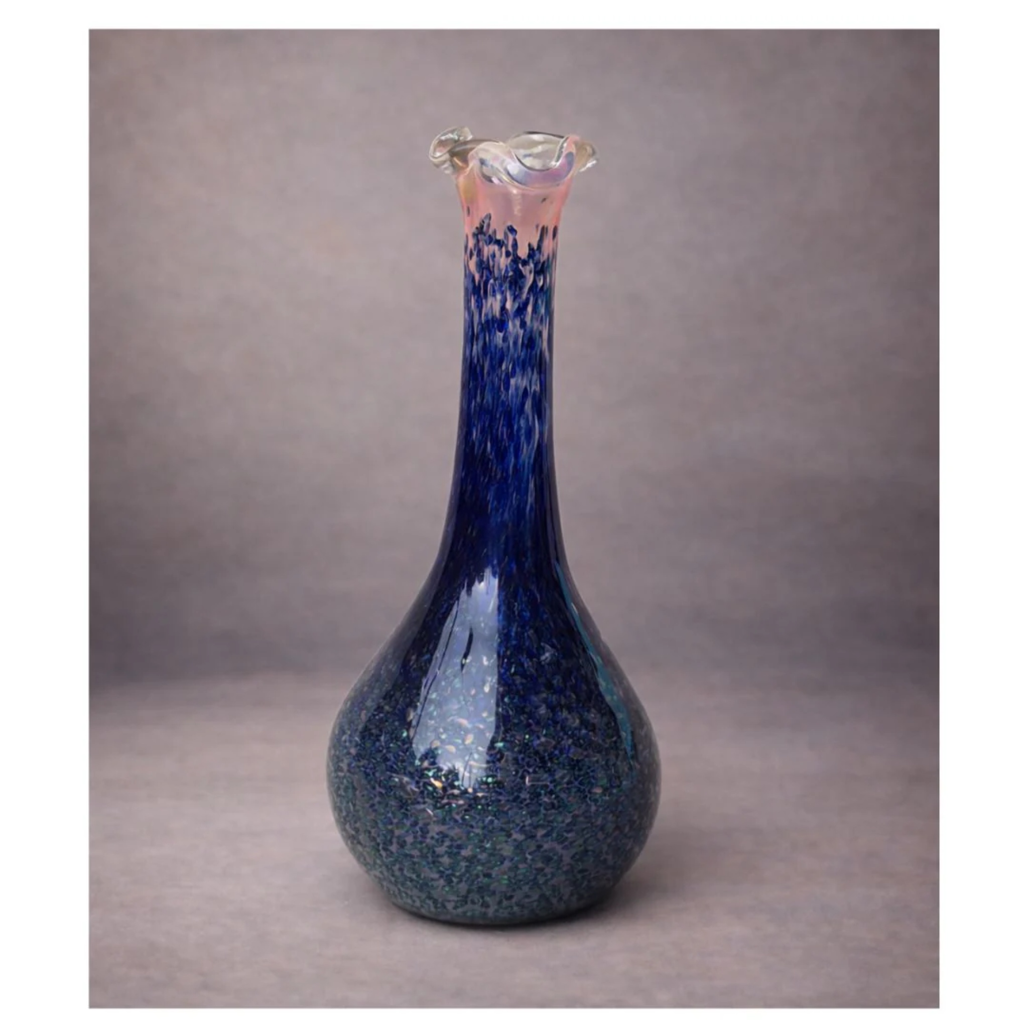 Bloom Art Holder -Blue Galaxy by RUSTIC HORSE GLASS STUDIO | Tooffi