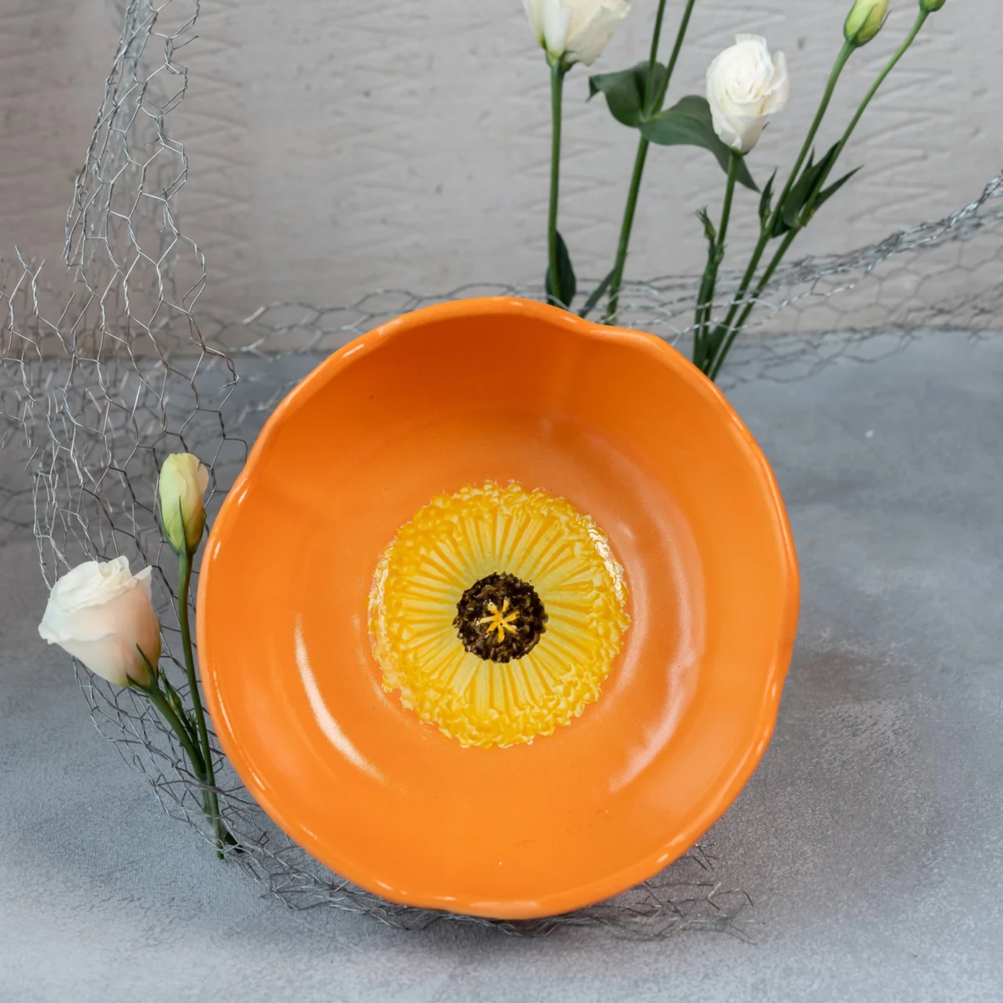 poppy serving bowl by nira's ceramics | Tooffi