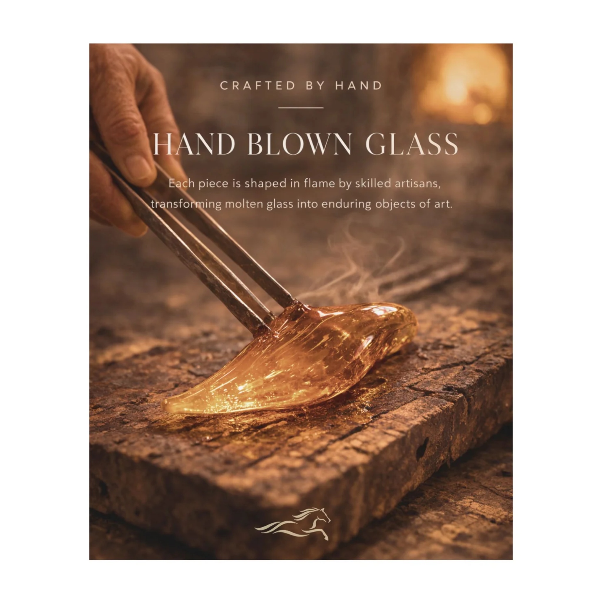 Dune Spotted Bird- Signature Series by RUSTIC HORSE GLASS STUDIO | Tooffi