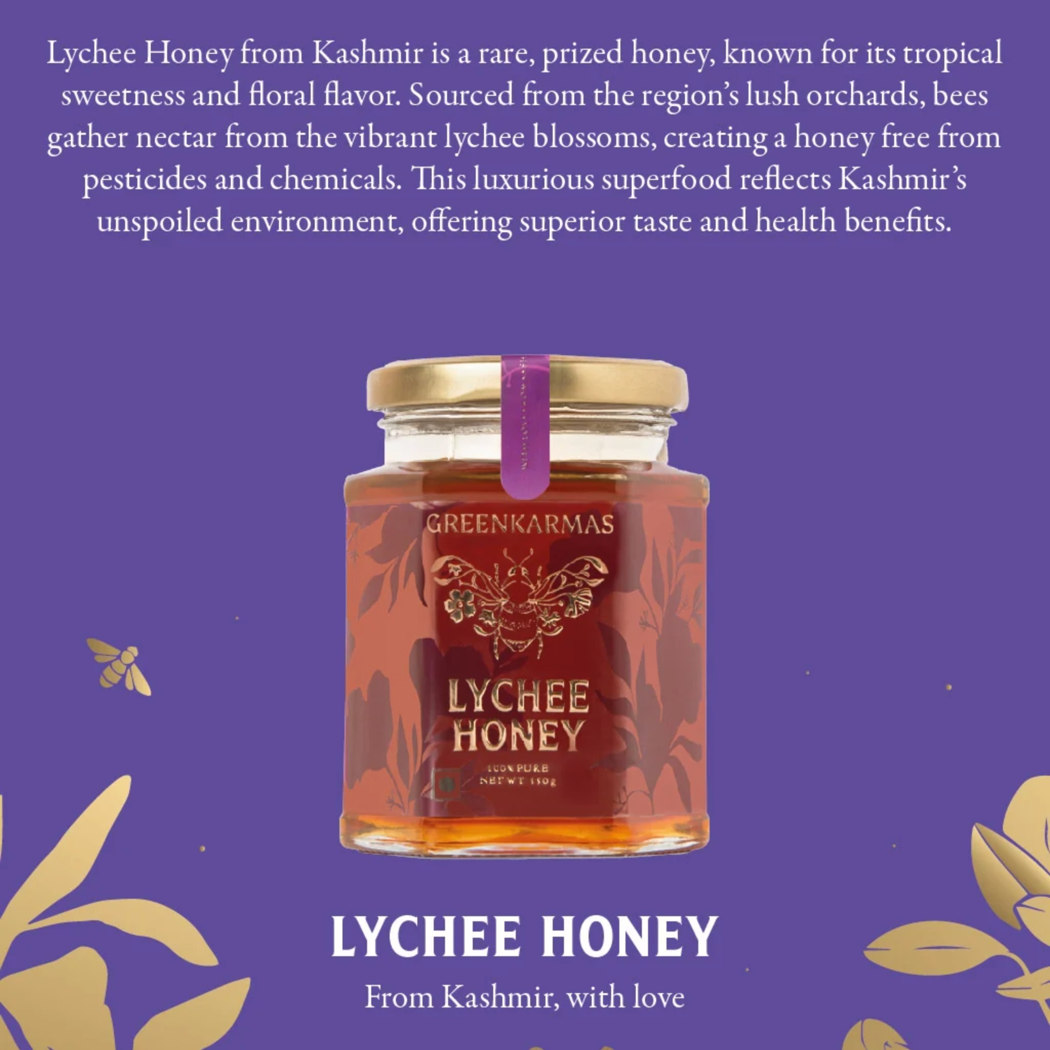 GreenKarmas Green and Gold - Honey Hamper by GreenKarmas | Tooffi
