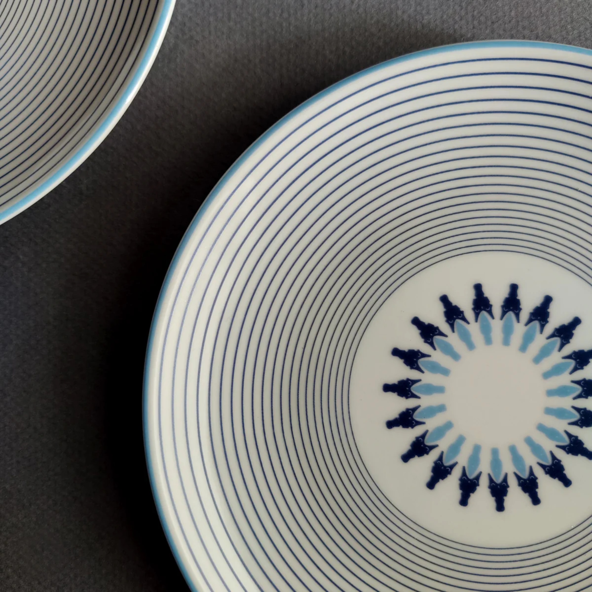 Prussian Blue Star – Quarter / Snack Plate by urbankart - ta.da tableware | Tooffi