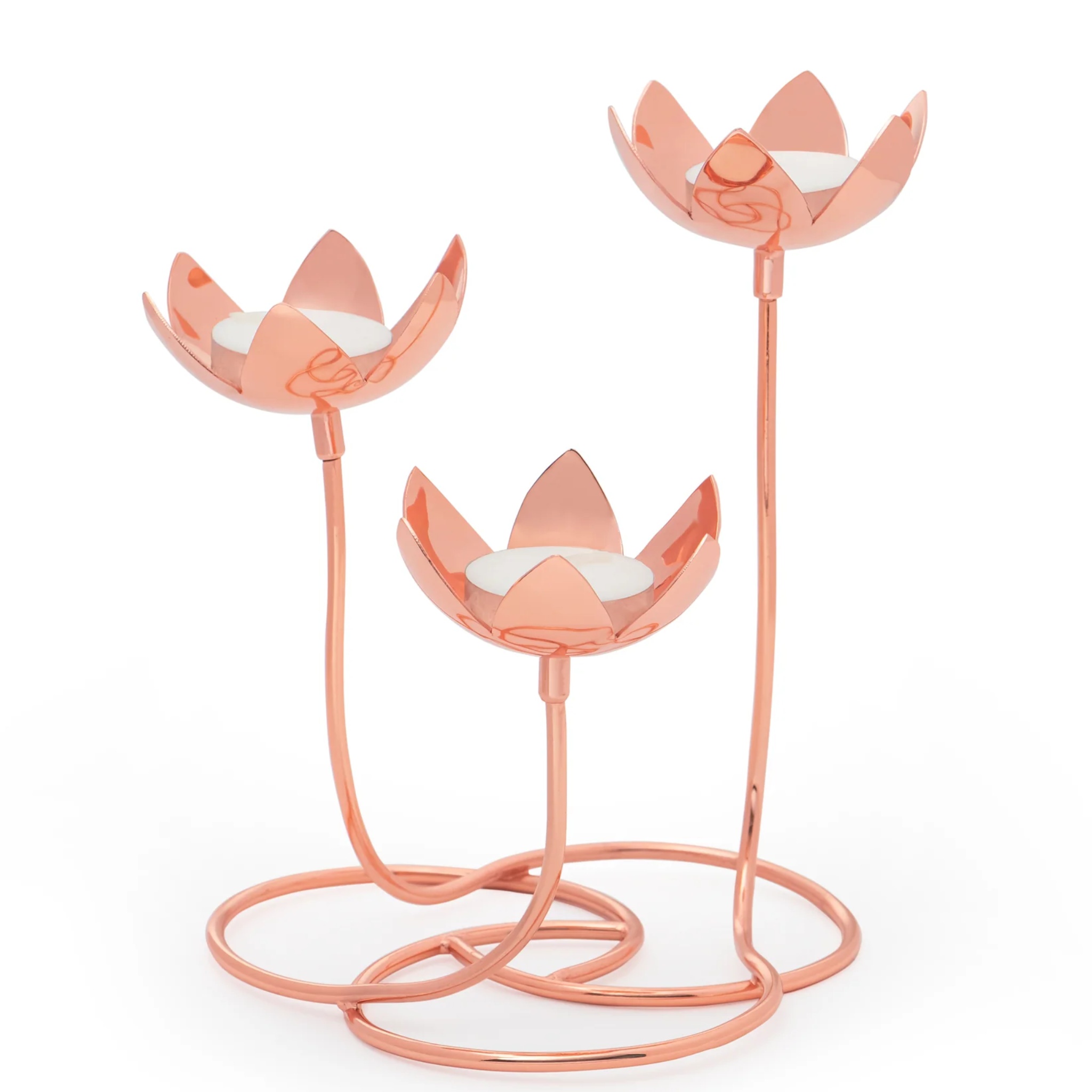 Handmade Lotus Cluster - Copper by Saswata | Tooffi