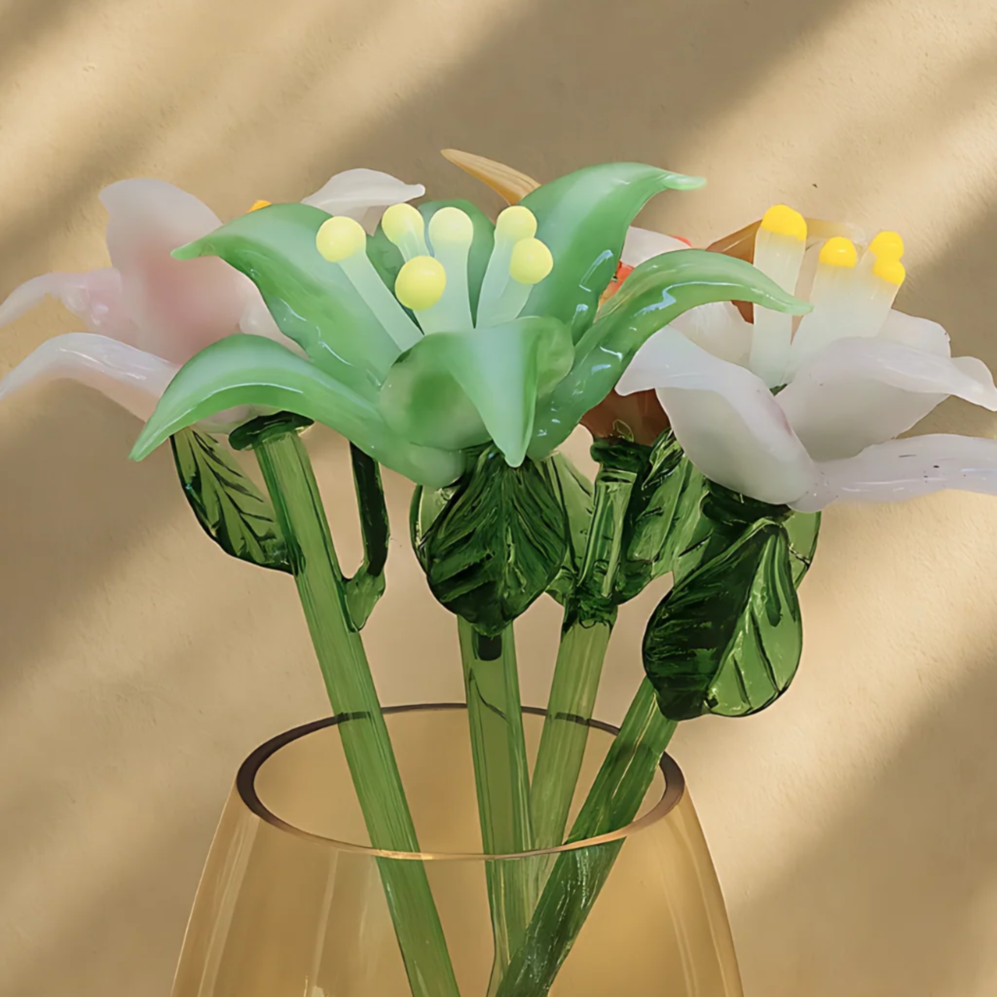 Blooming Lillies- Glass Flowers Bouquet by RUSTIC HORSE GLASS STUDIO | Tooffi