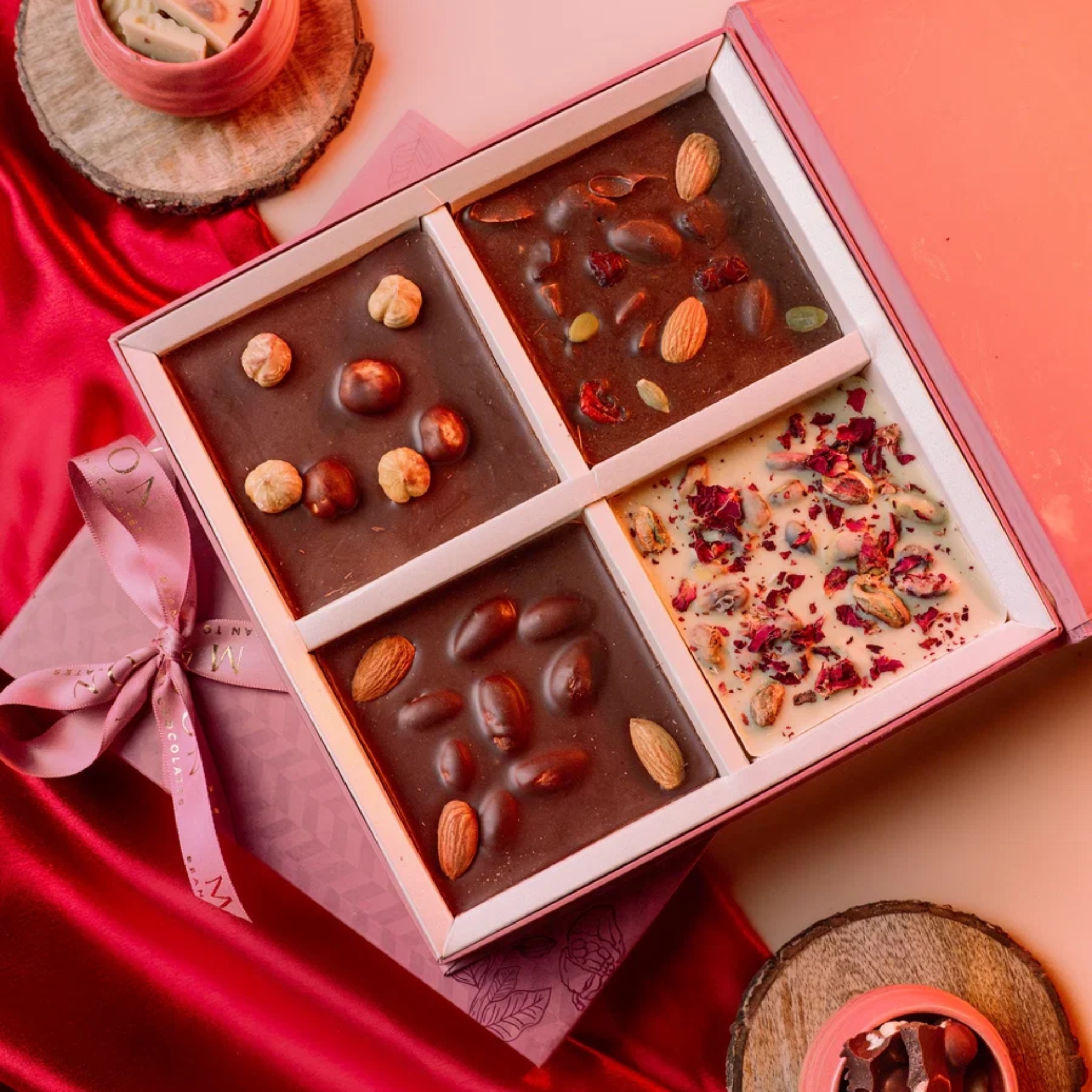 Assorted Chocolate Bark Gift Box by Mabon Chocolates | Tooffi