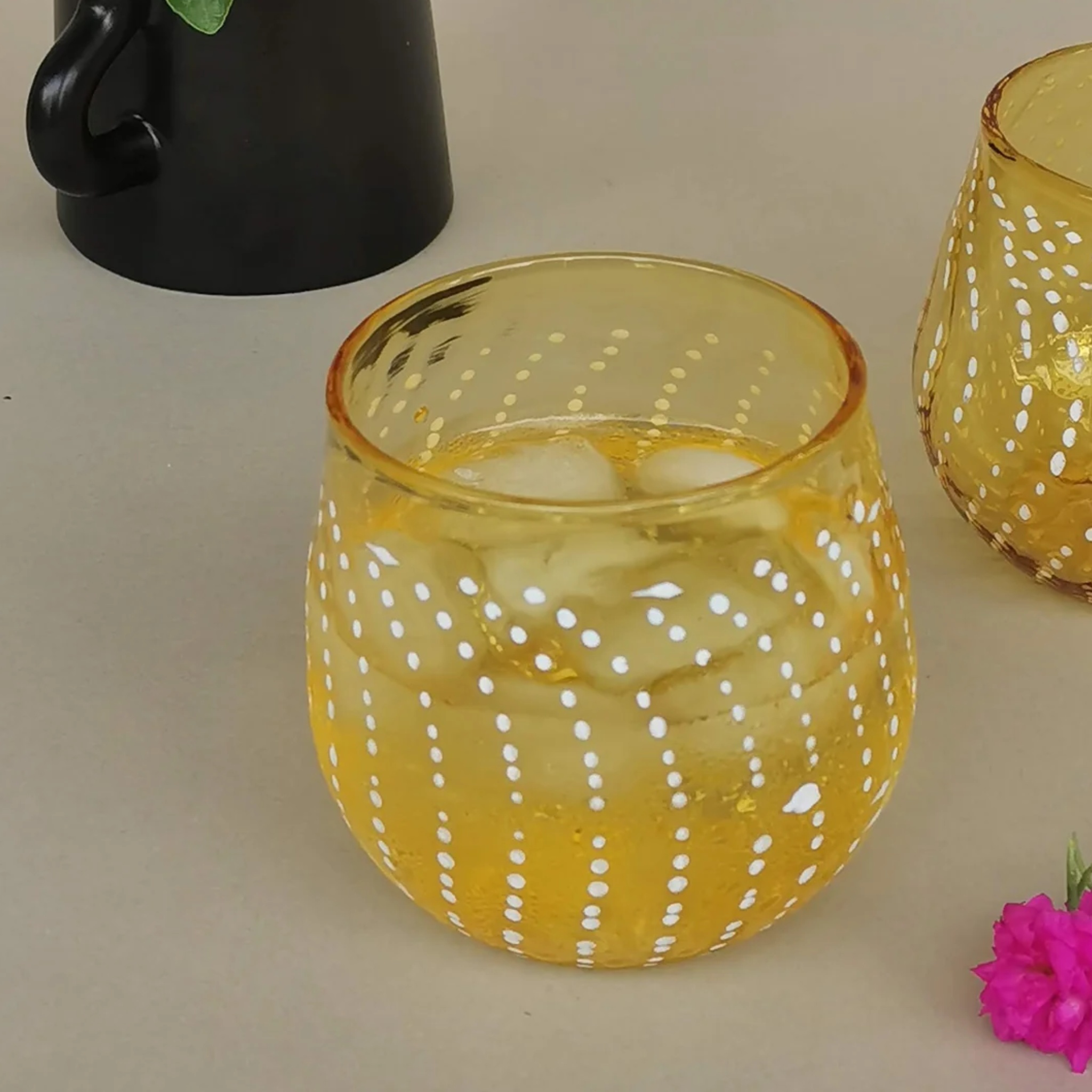Mura Art Glass- Sunrise (single glass) by RUSTIC HORSE GLASS STUDIO | Tooffi
