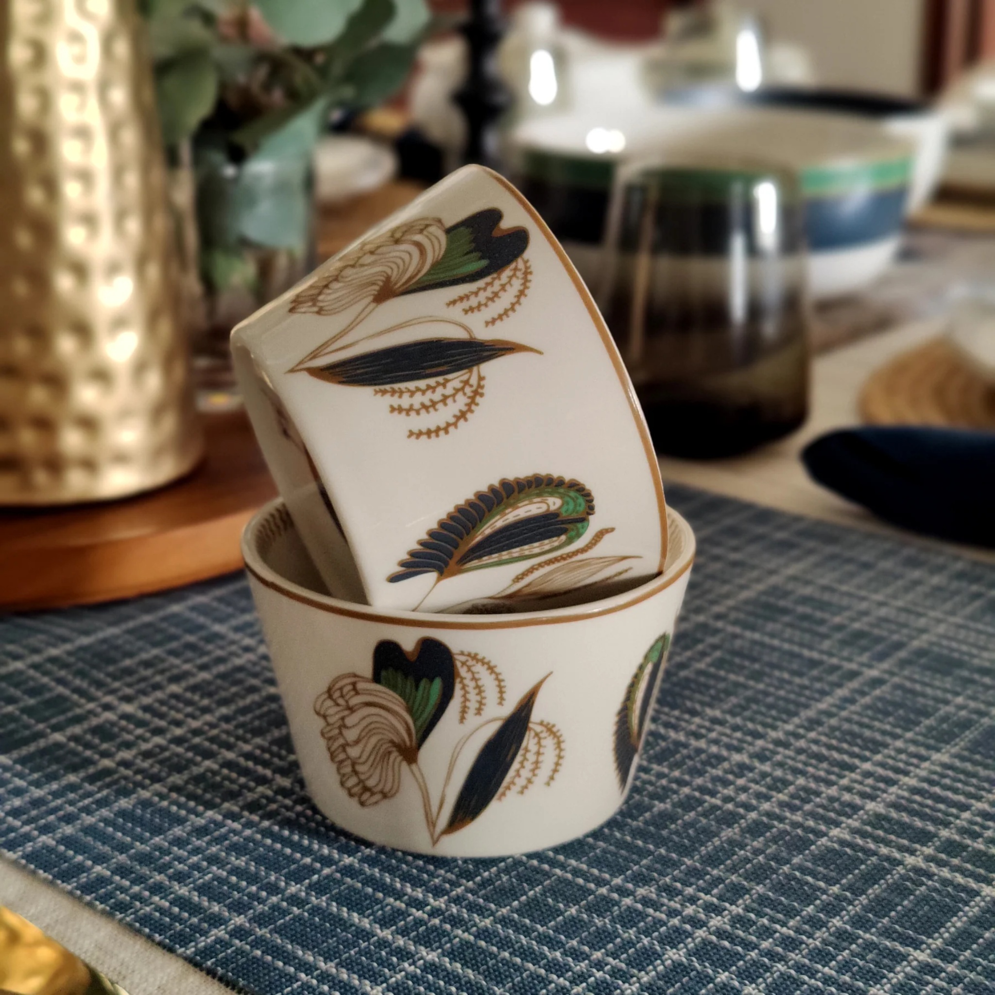 Pookkal (POR) - Dessert Bowls (Set of 2) by urbankart - ta.da tableware | Tooffi