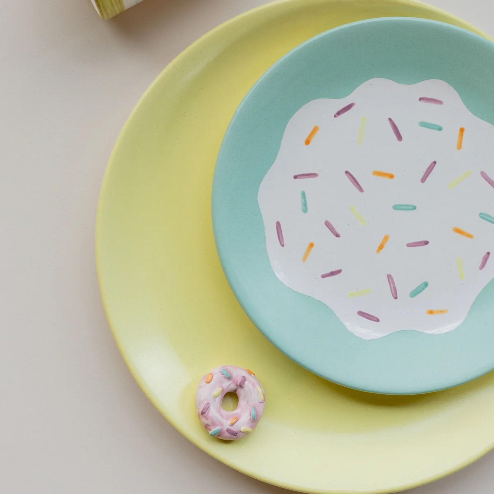 donut dinner set (set of 5) by nira's ceramics | Tooffi