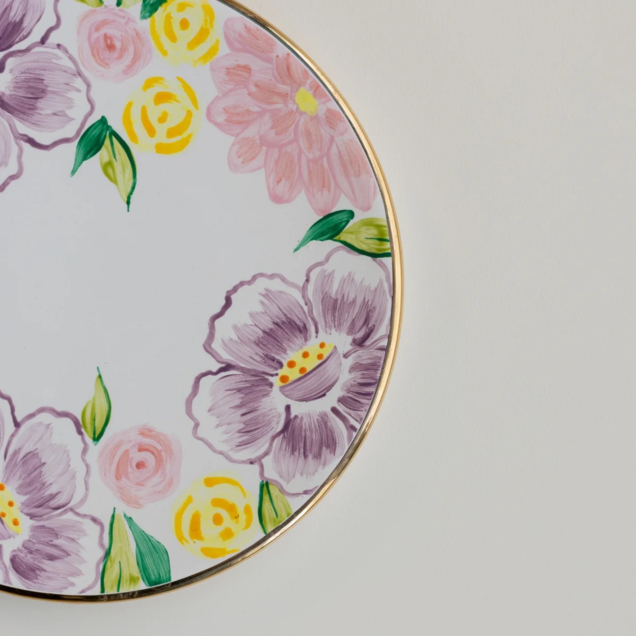 Pink Lilies Platter by nira's ceramics | Tooffi