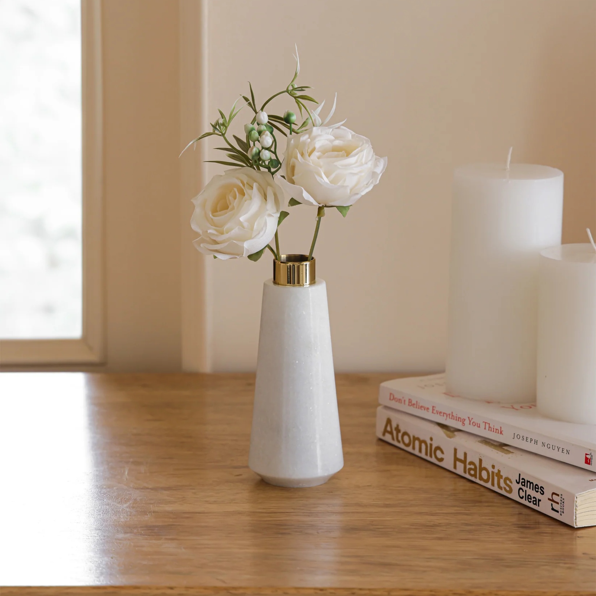 Bud Vase (White) by Saswata | Tooffi