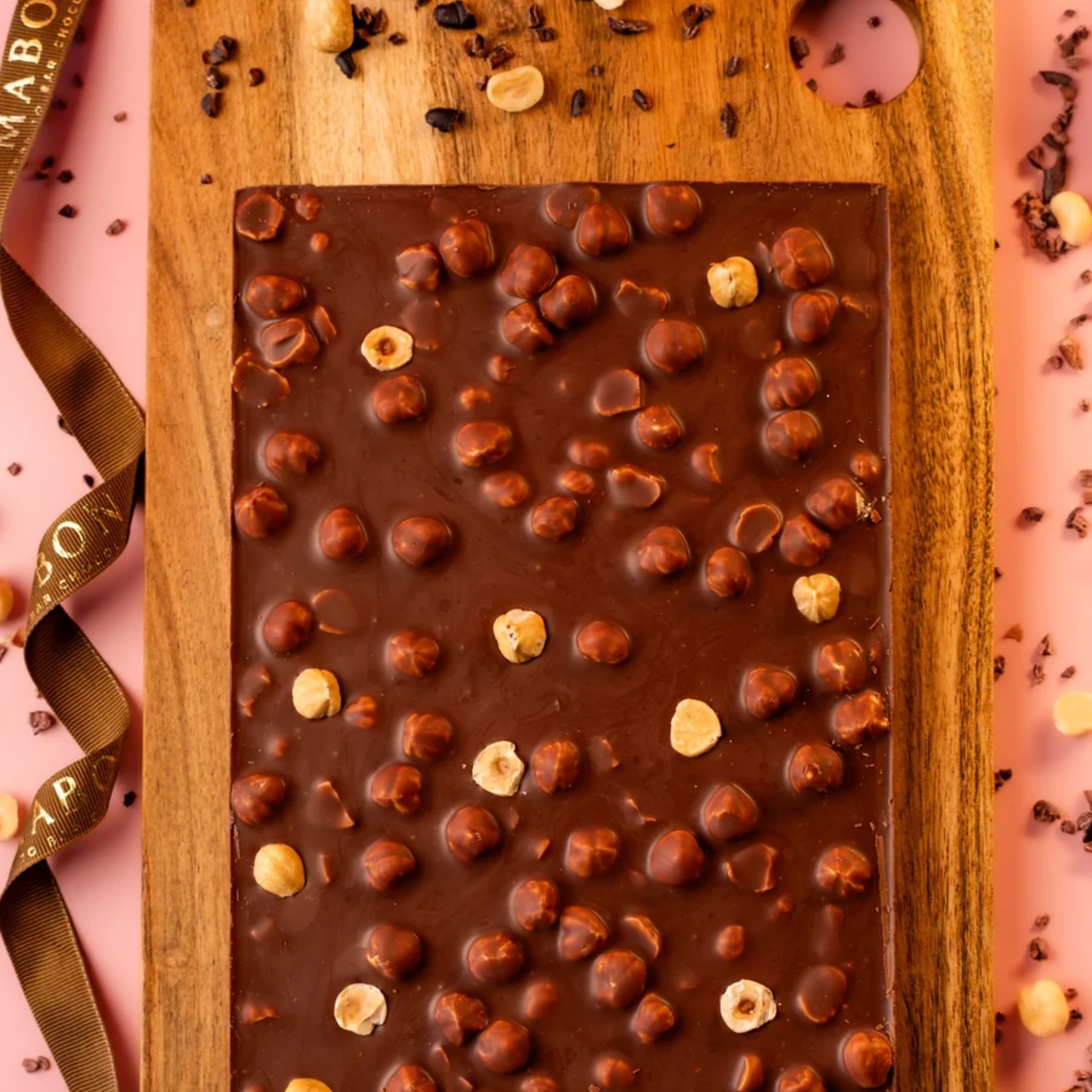 Hazelnut Chocolate Bark Gift Box by Mabon Chocolates | Tooffi
