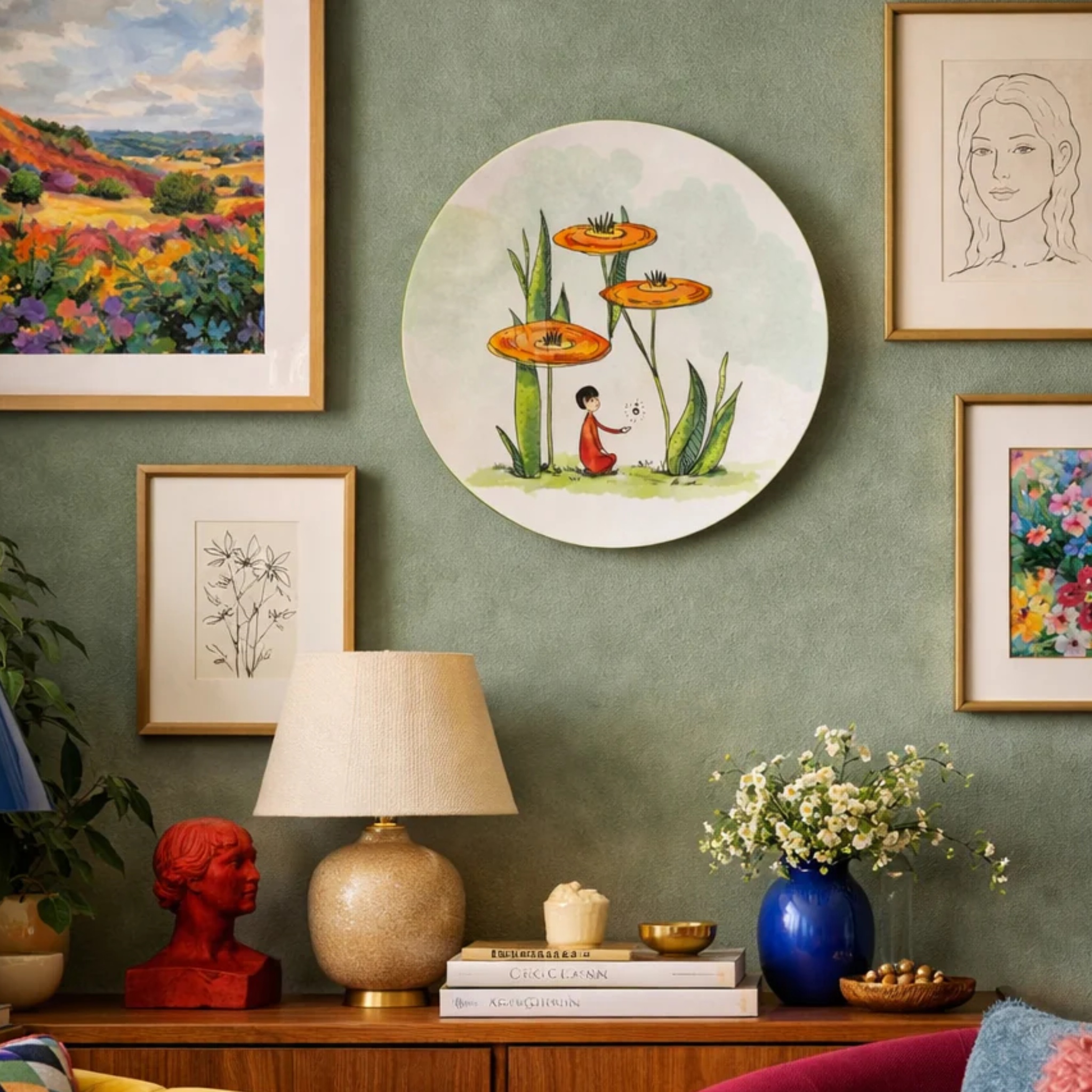Beneath the blooms - Decor Plate by urbankart - ta.da tableware | Tooffi