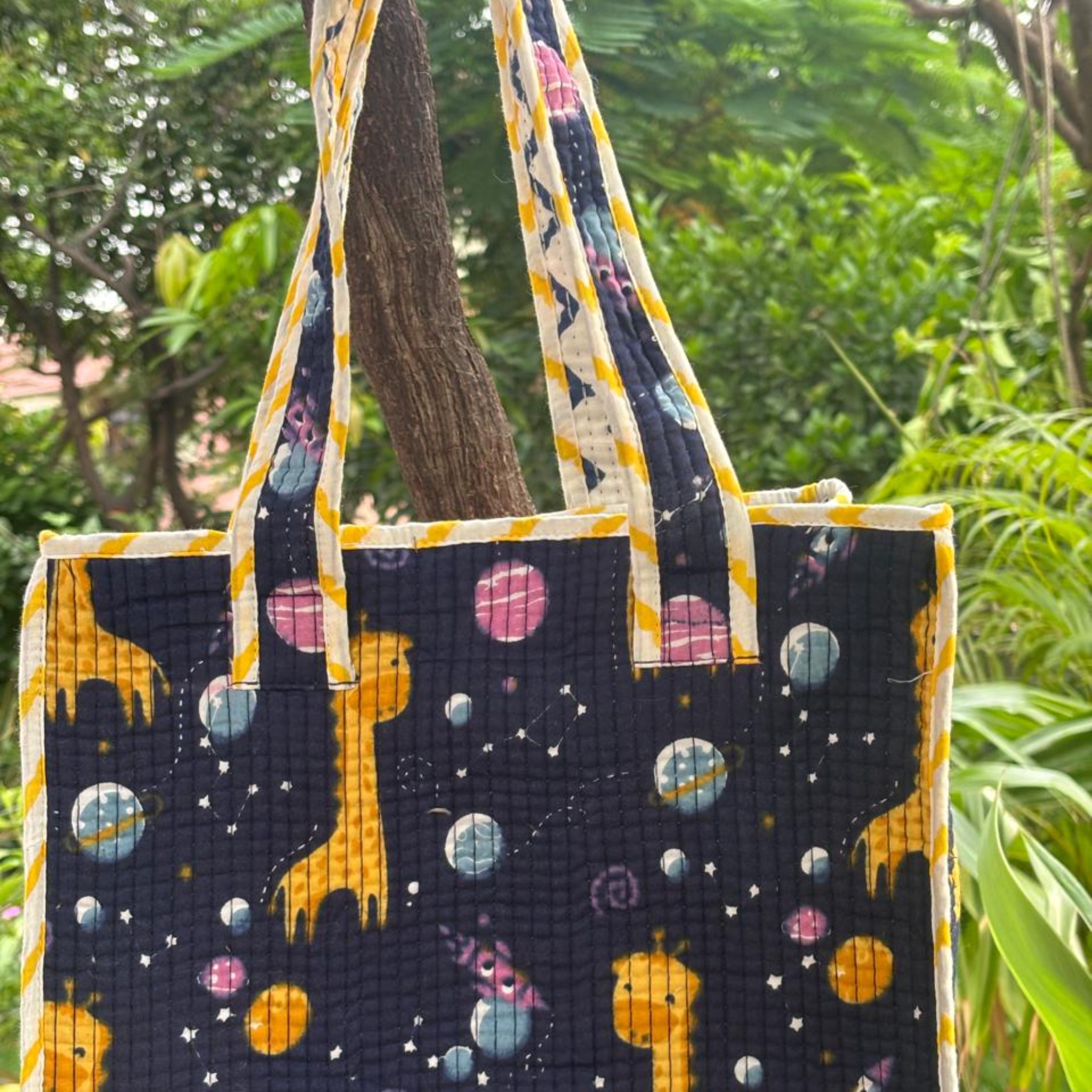 Orange Giraffe Kids Essential Bag Set by Aenak Studios | Tooffi