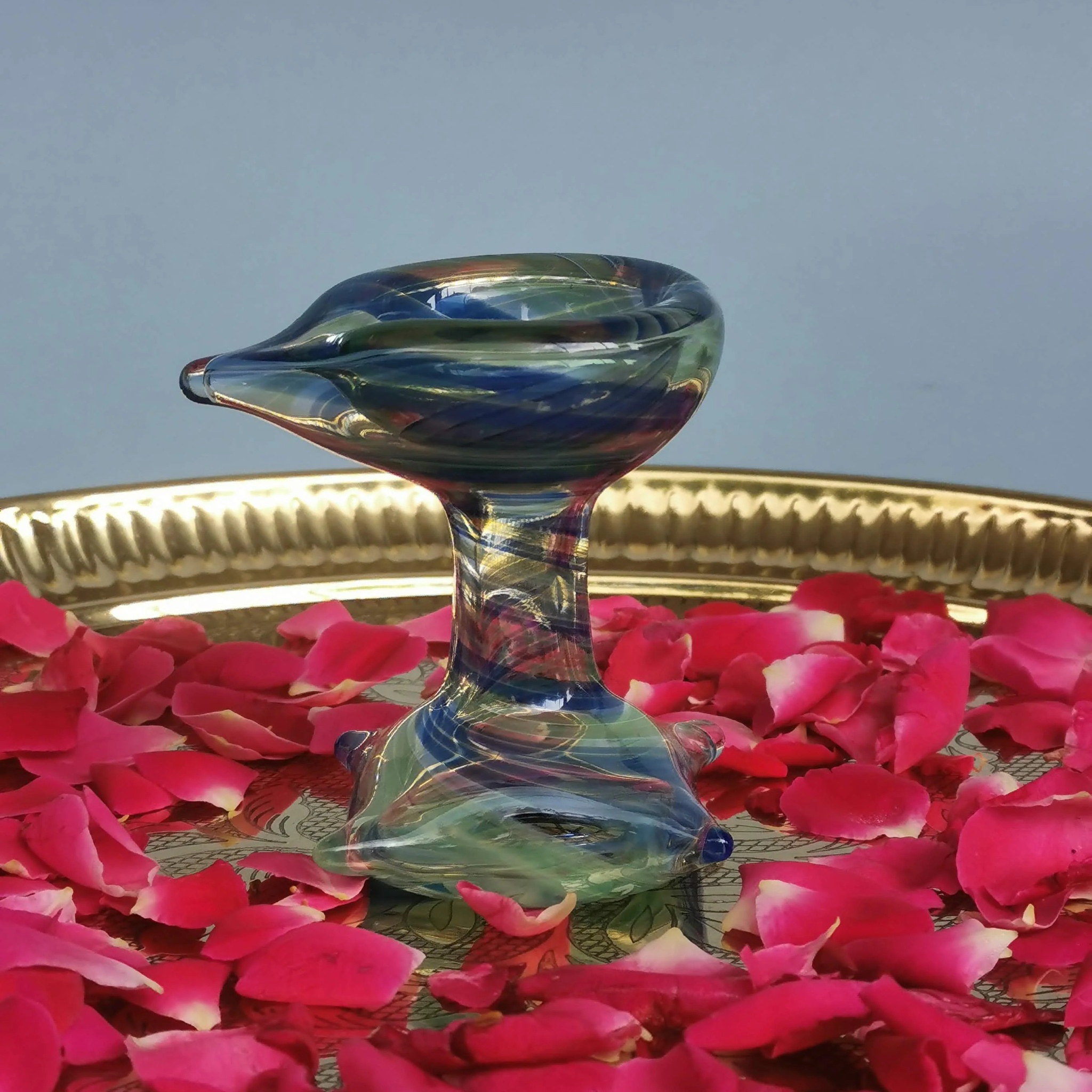 Artham Puja Diya by RUSTIC HORSE GLASS STUDIO | Tooffi