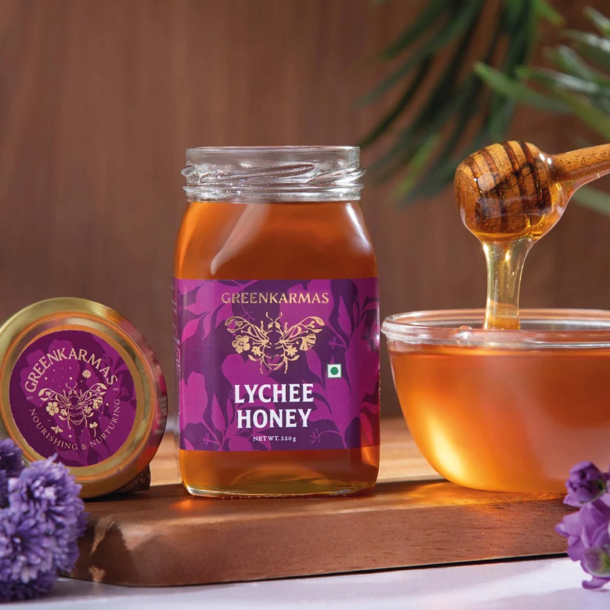 Naturally Pure Lychee Honey(350g) by GreenKarmas | Tooffi