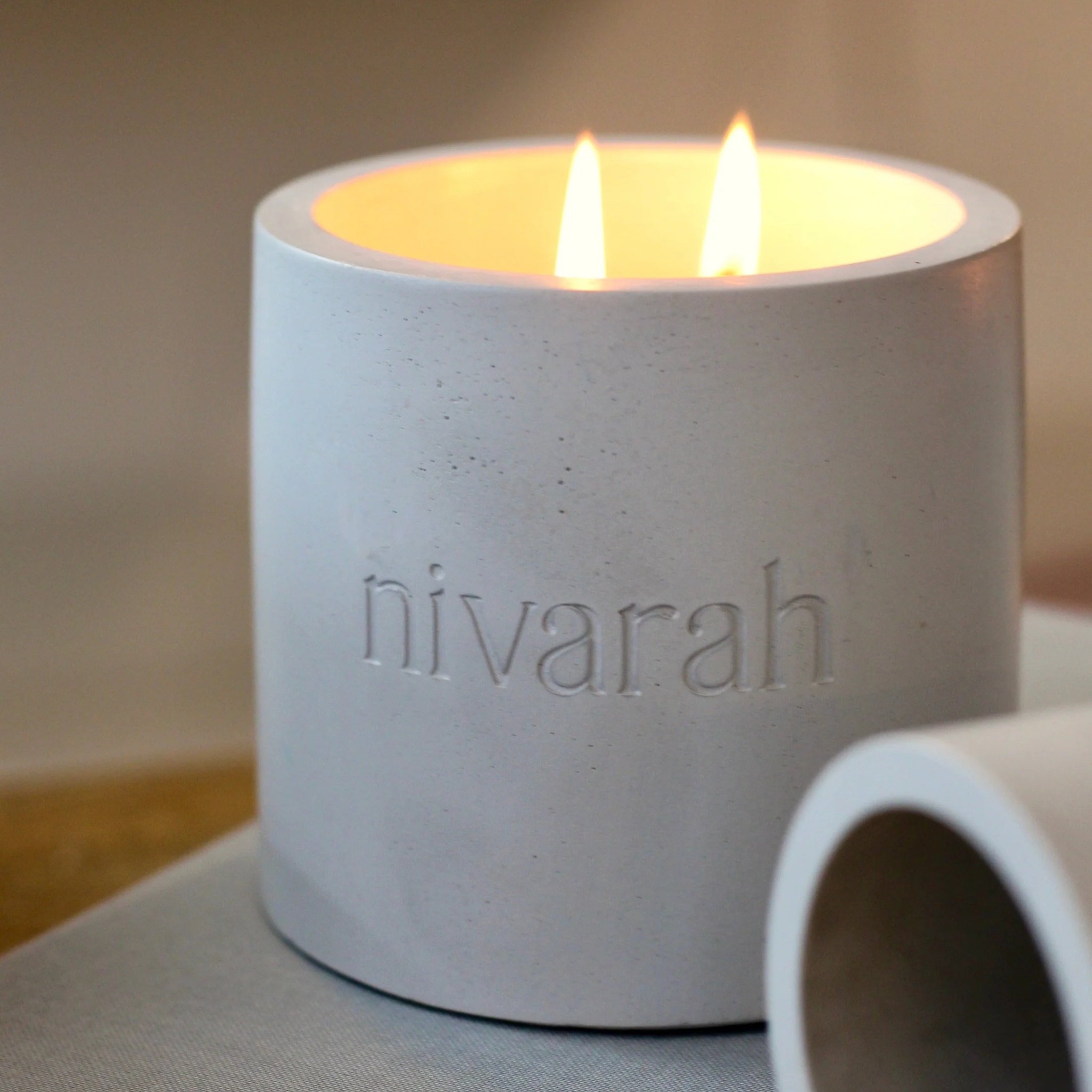Coastal Breeze Concrete Candle by nivarah | Tooffi