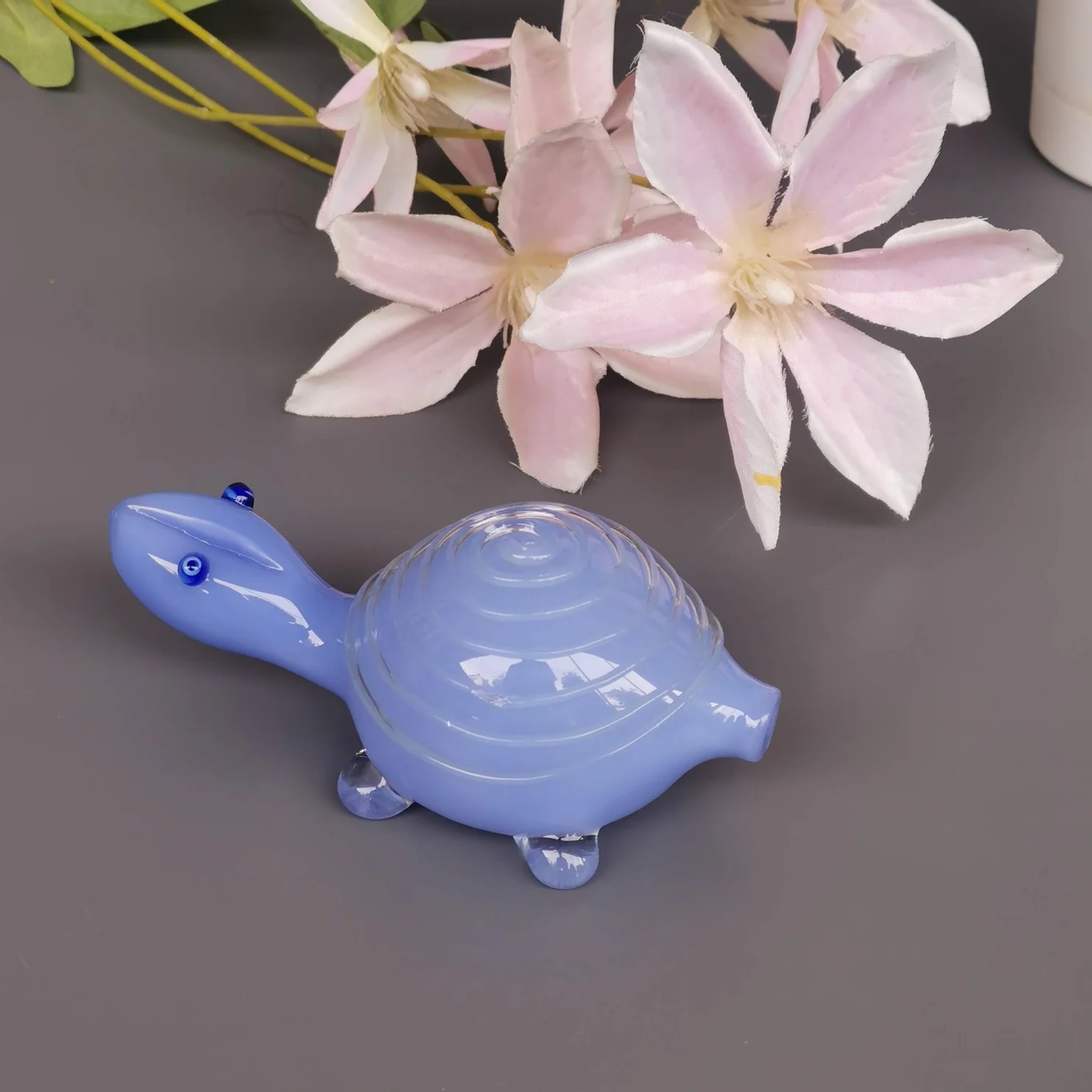 Good Luck Glass Turtles- Sky by RUSTIC HORSE GLASS STUDIO | Tooffi