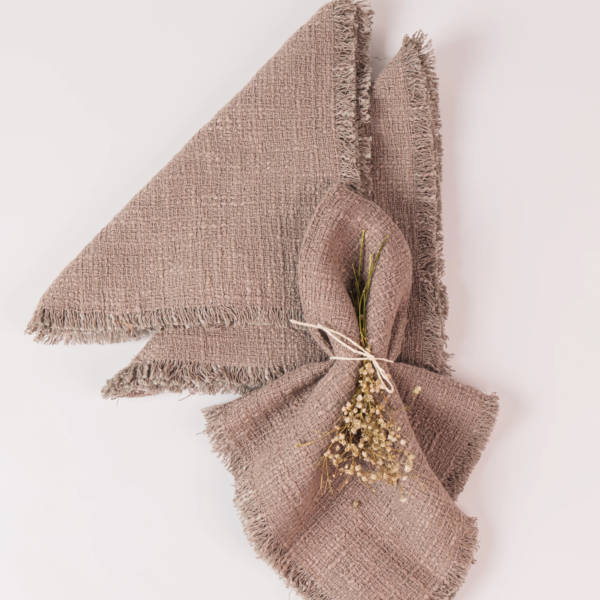 Tandem Fringe Napkin Gift Set- Gazoil by Ammorada | Tooffi