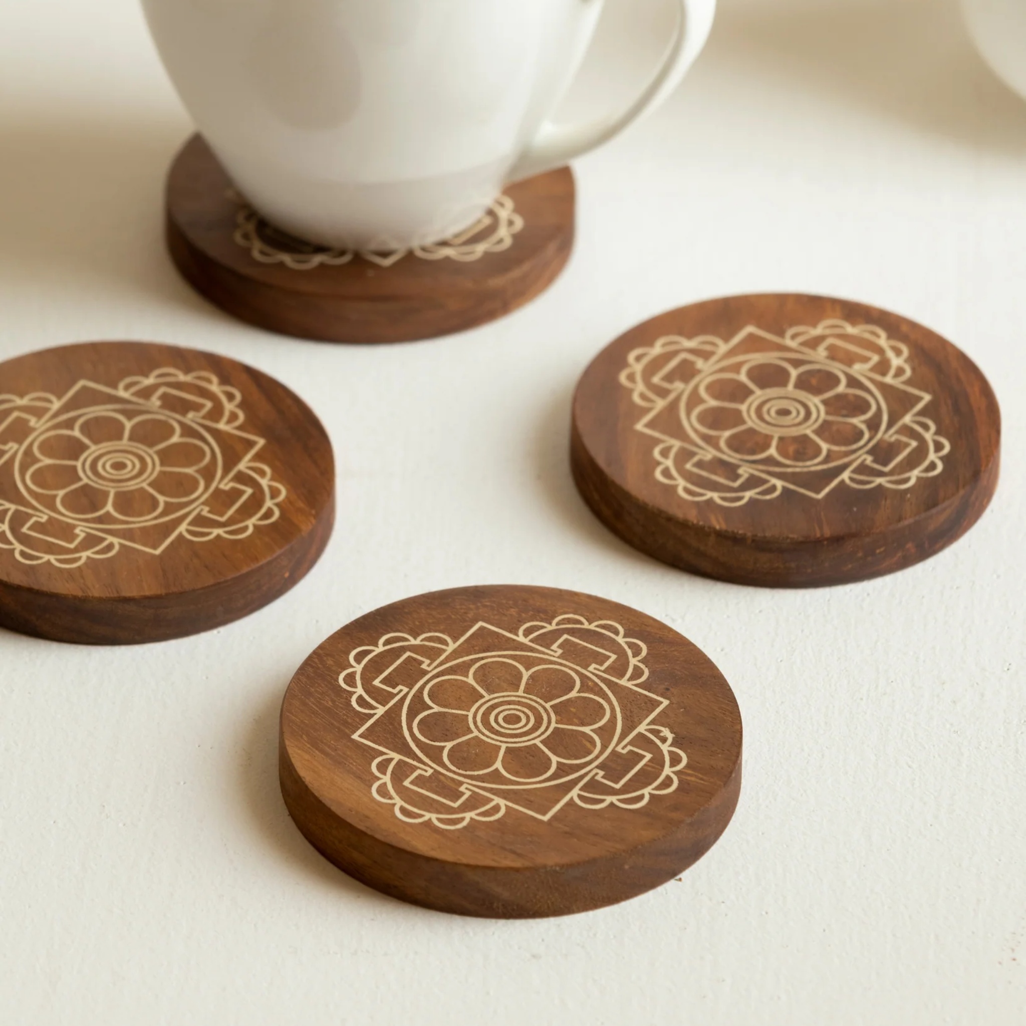 Mandala Coasters by Saswata | Tooffi
