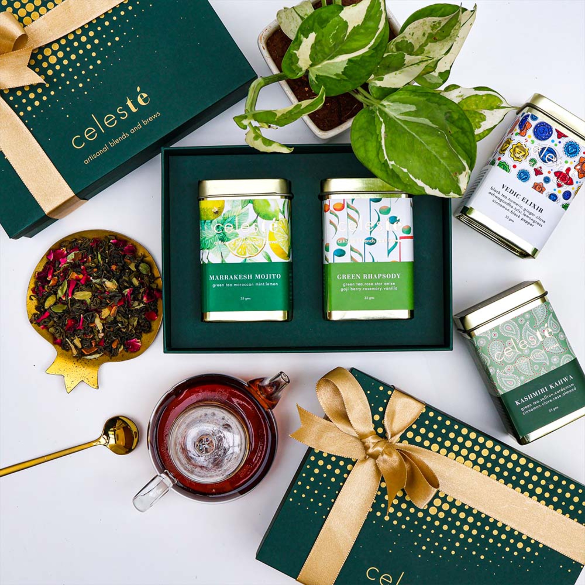 Artisanal Tea Gift Box - Set of 2 by Celestial Brew Estates India (OPC) Pvt Ltd. | Tooffi