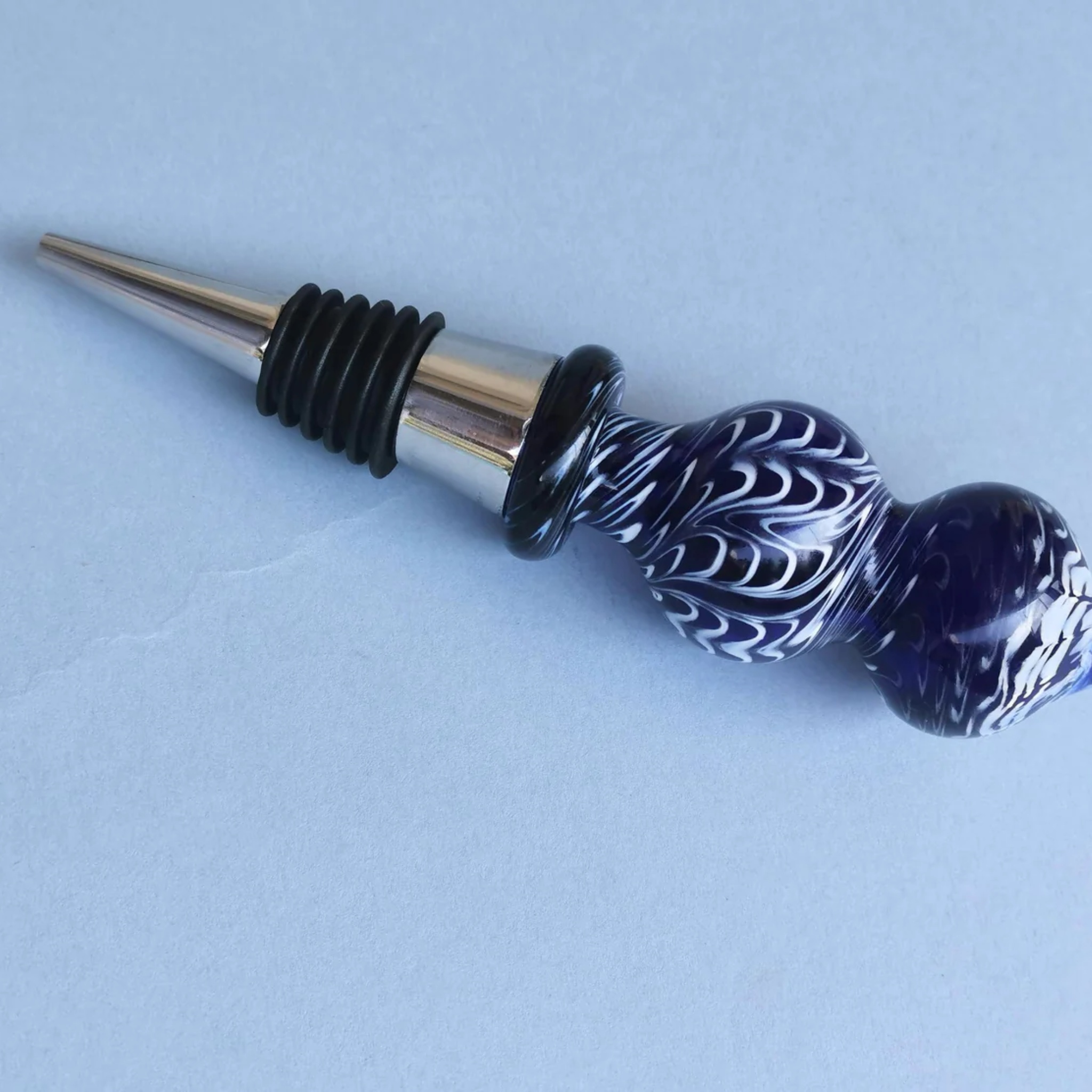 Morocco Wine Stopper by RUSTIC HORSE GLASS STUDIO | Tooffi