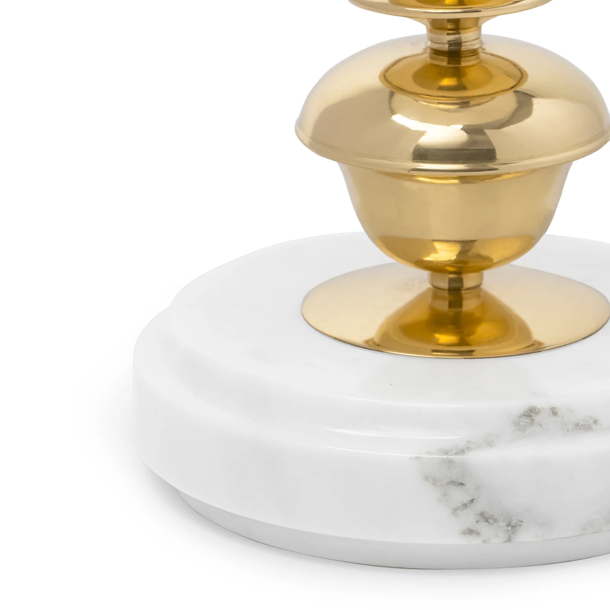 Jaypore Lamp — Brass and White Marble Table Lamp by Saswata | Tooffi