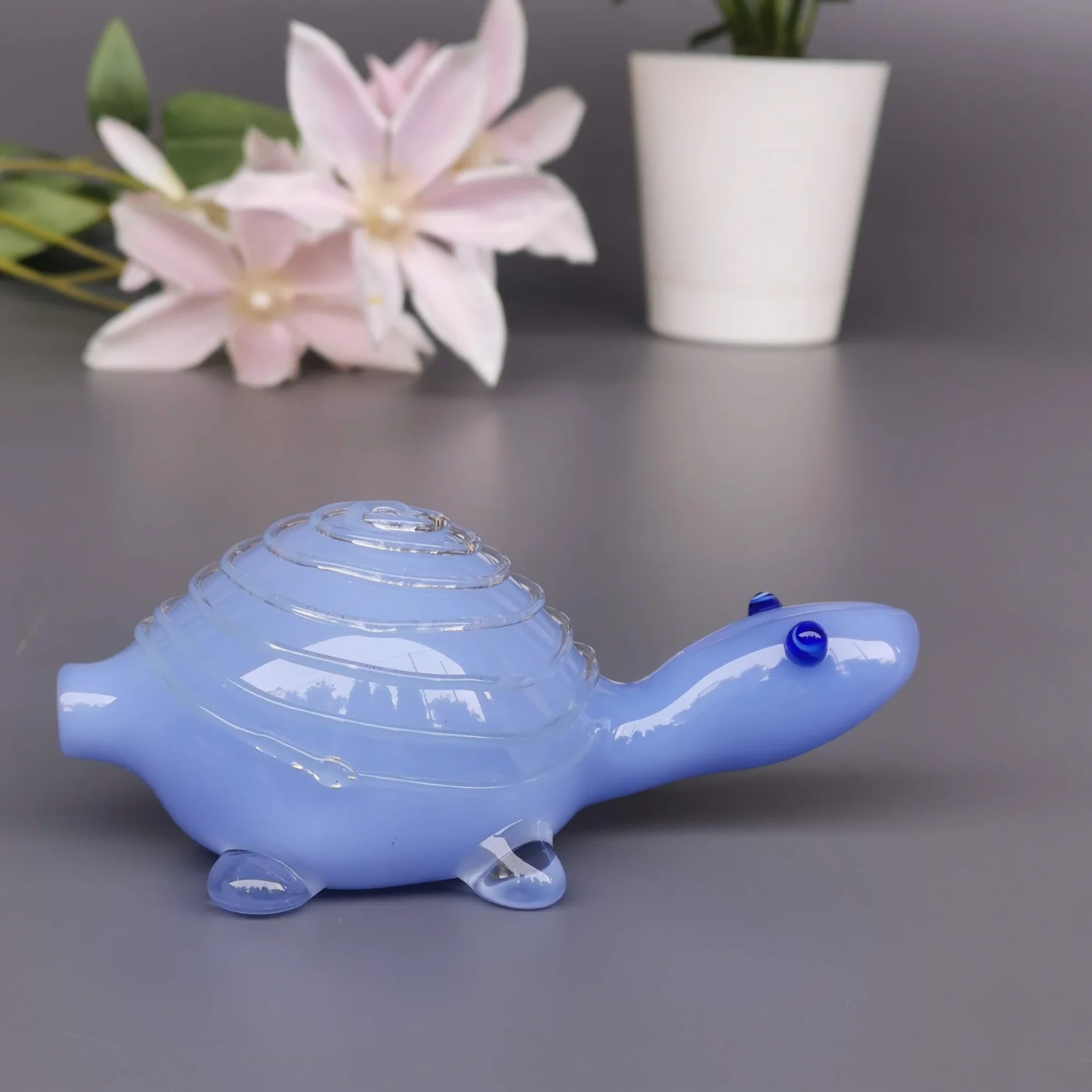 Good Luck Glass Turtles- Sky by RUSTIC HORSE GLASS STUDIO | Tooffi