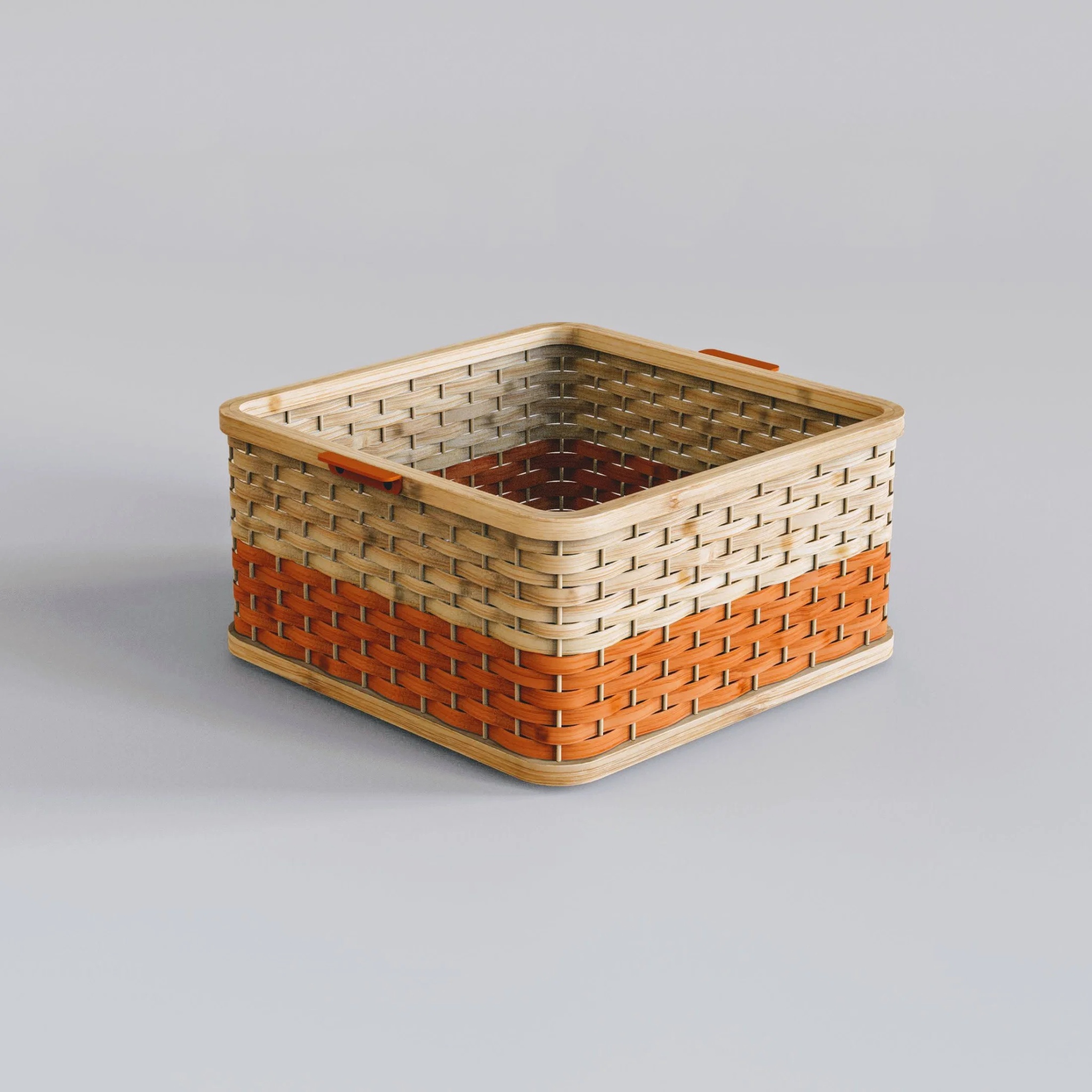 Squircle Desk Basket: Handwoven Storage Basket | Picnic Basket by MIANZI | Tooffi