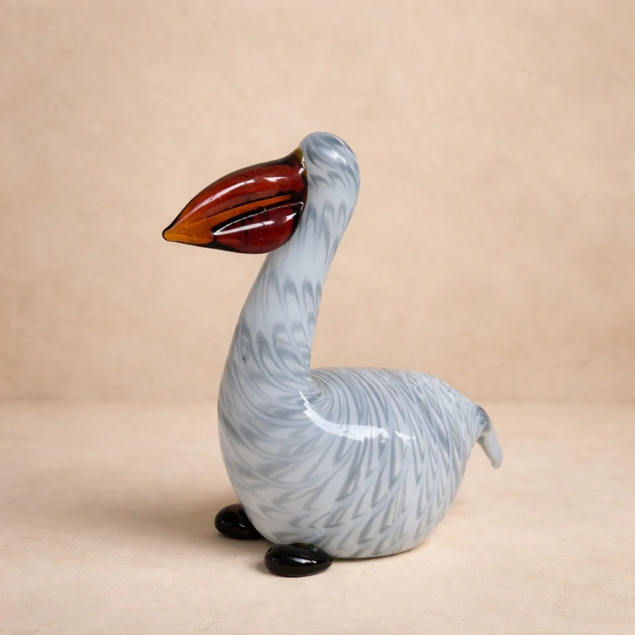 Amber Crest Pelican- Signature Series by RUSTIC HORSE GLASS STUDIO | Tooffi