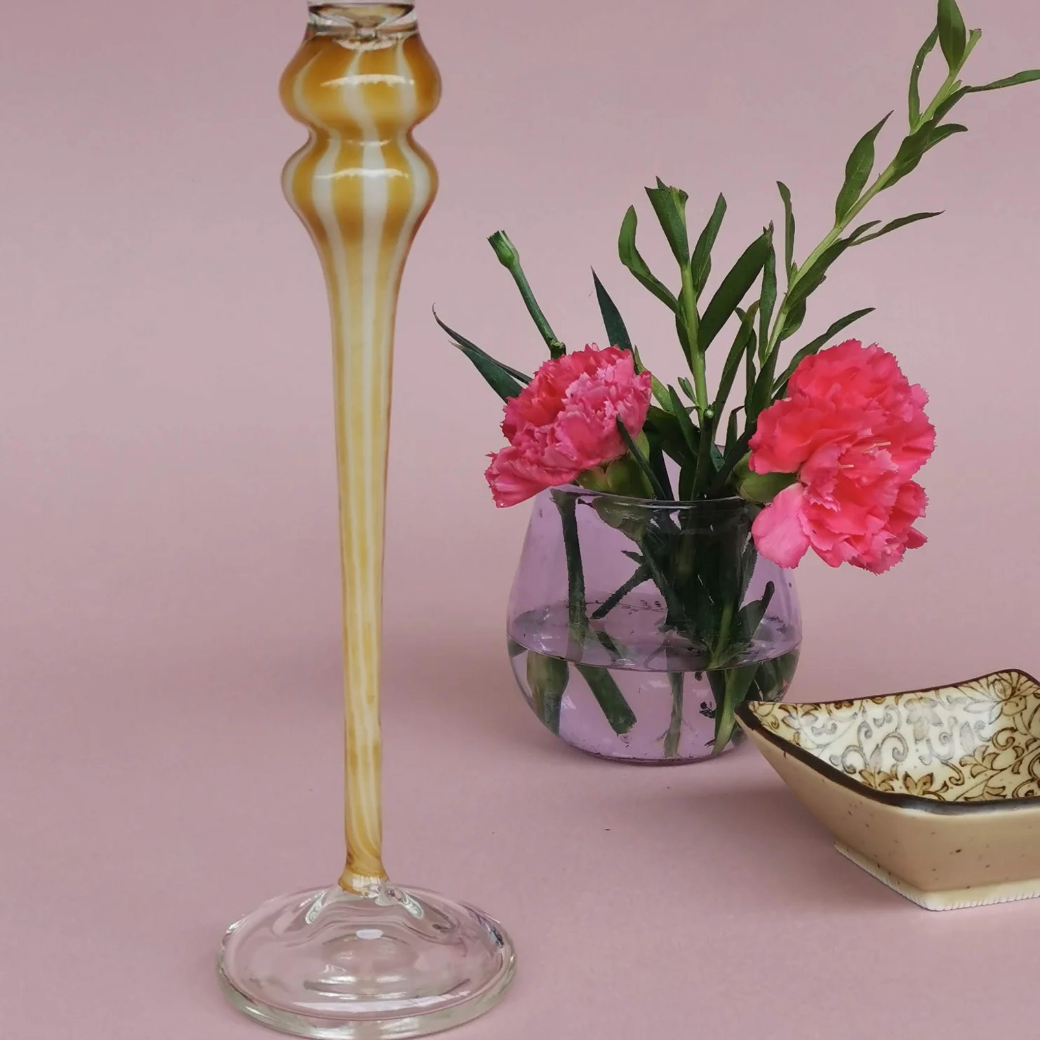 Vintage glass candle holder - Zerta by RUSTIC HORSE GLASS STUDIO | Tooffi