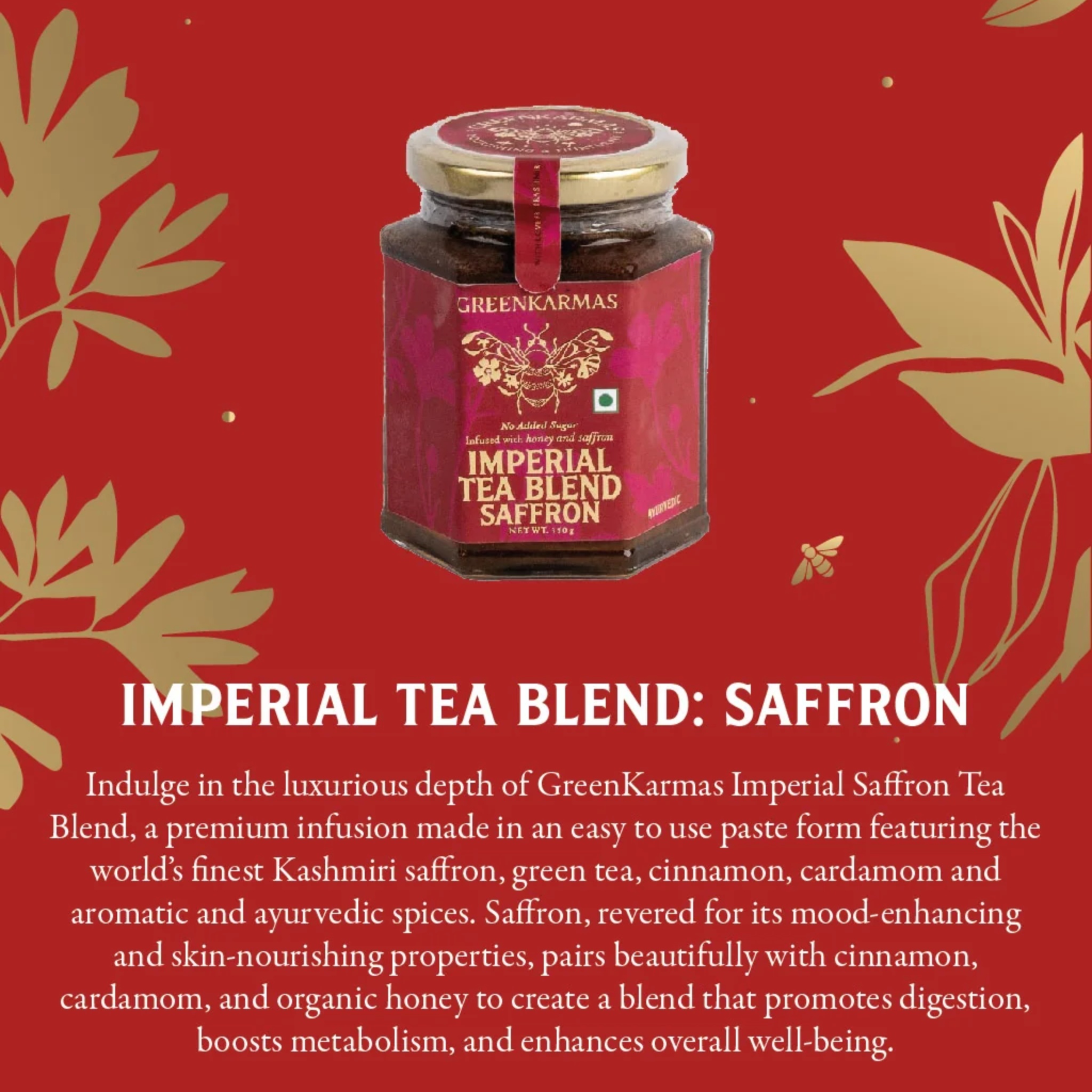Imperial Tea Blend - Saffron by GreenKarmas | Tooffi