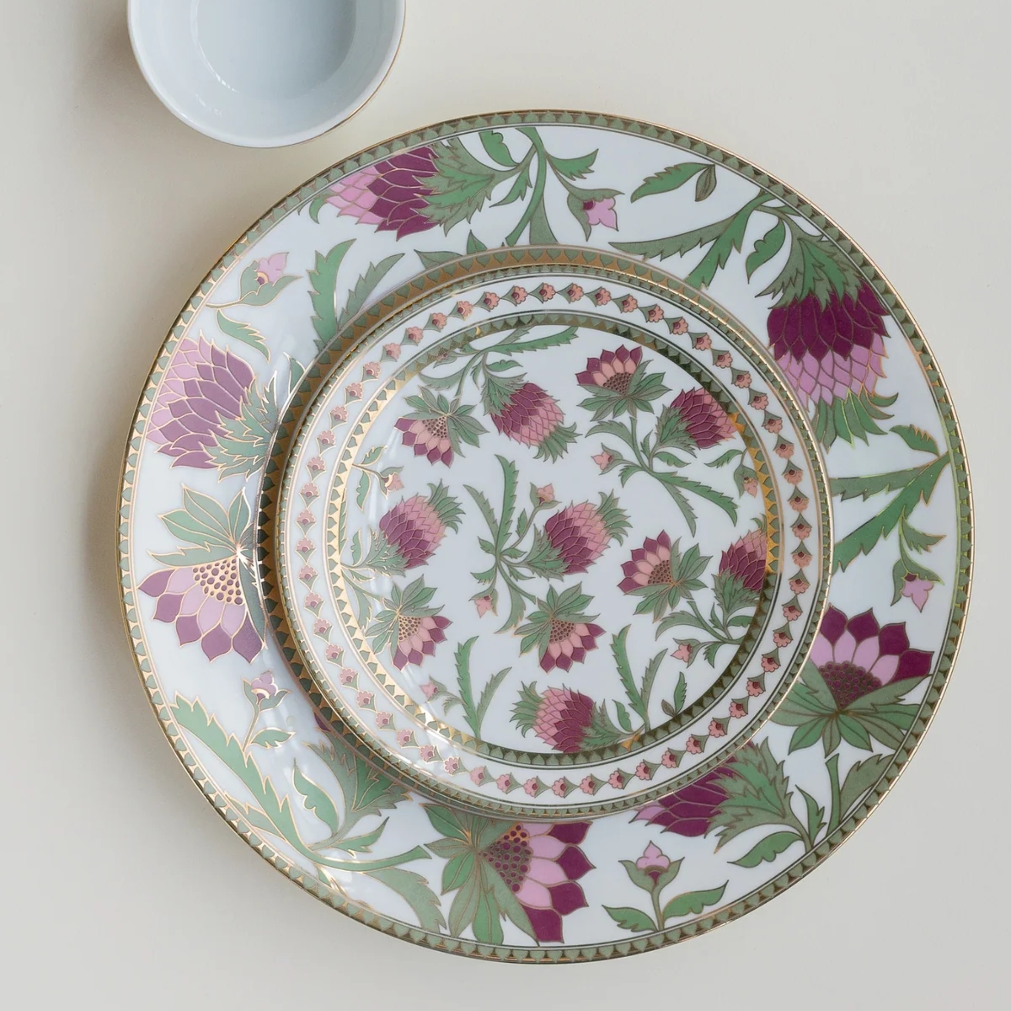 Bagh Quarter Plate (Set Of 6) by nira's ceramics | Tooffi