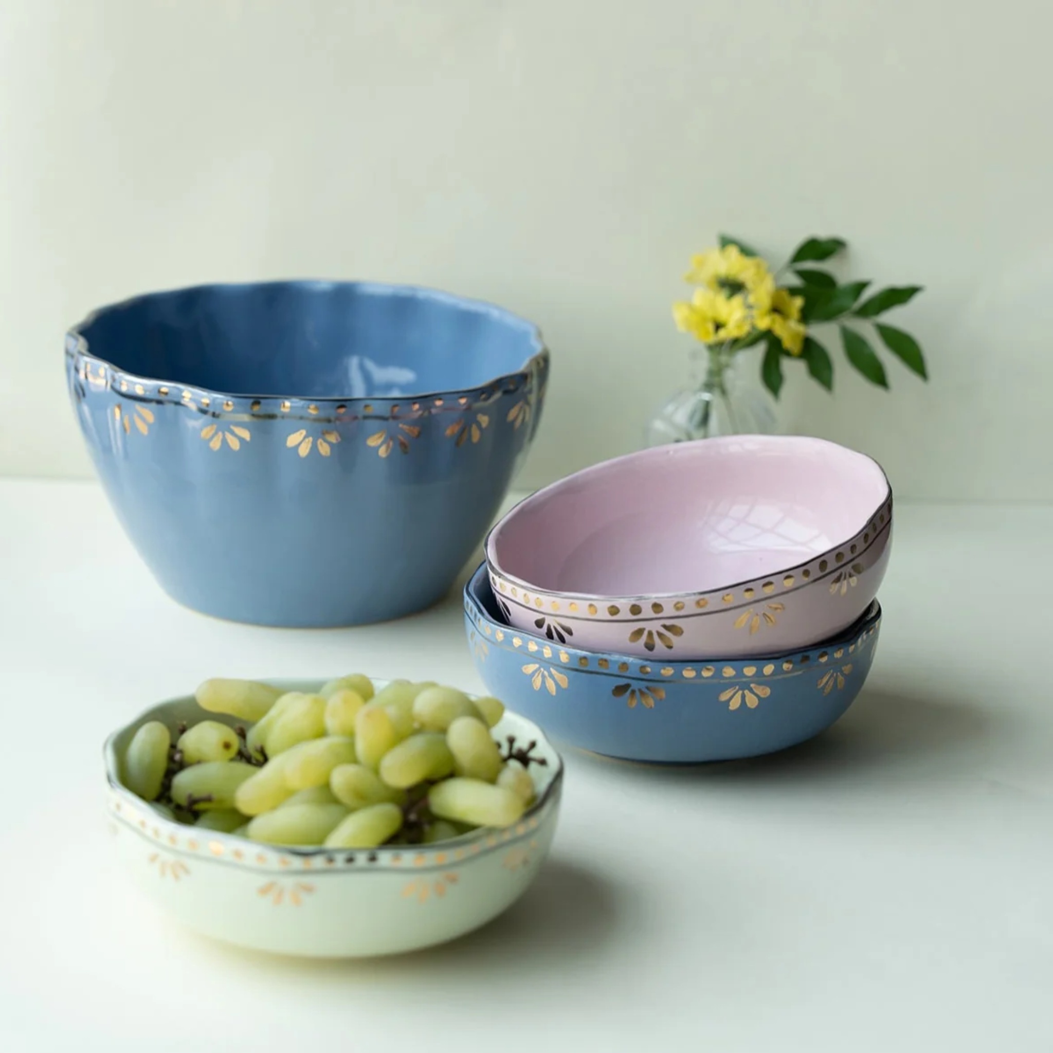 Spring salad bowl by nira's ceramics | Tooffi