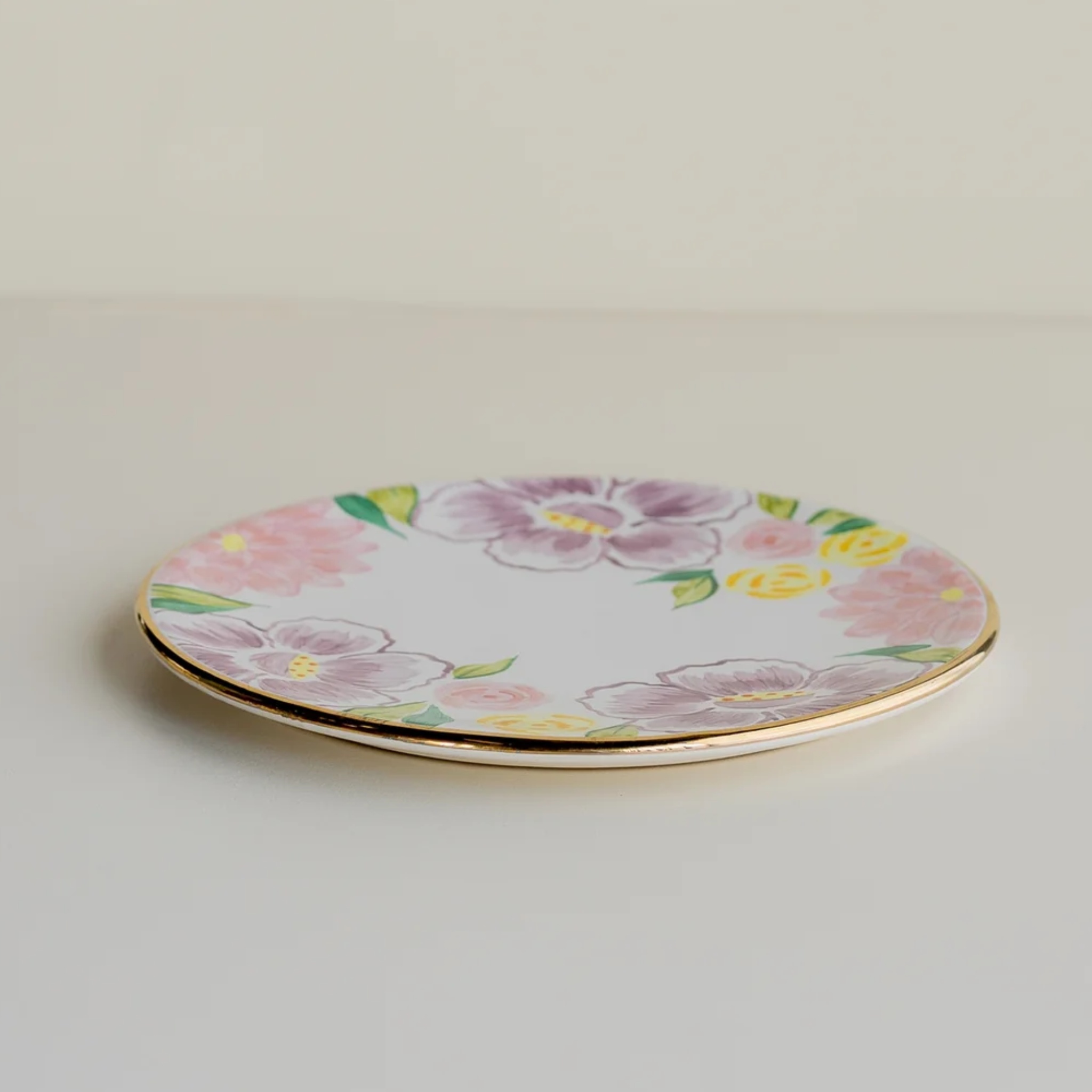 Pink Lilies Platter by nira's ceramics | Tooffi