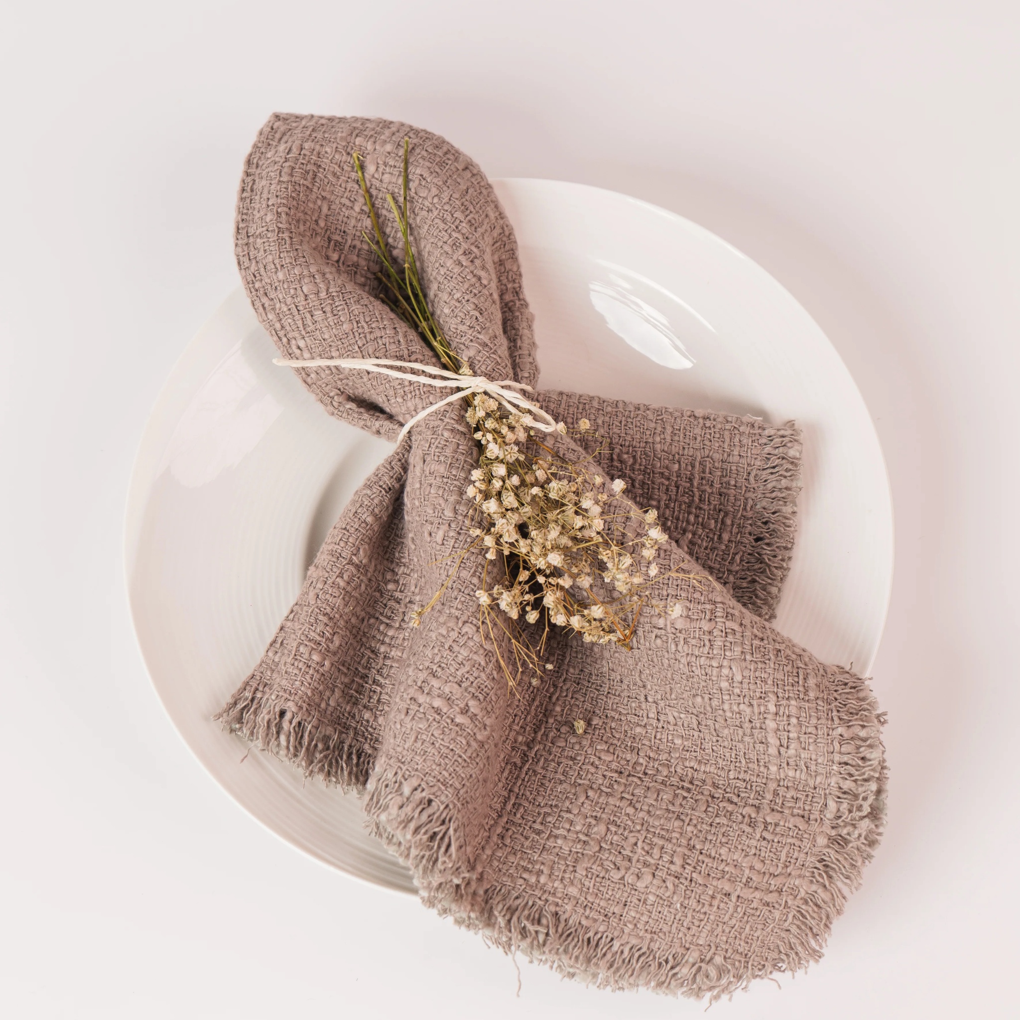 Tandem Fringe Napkin Gift Set- Gazoil by Ammorada | Tooffi