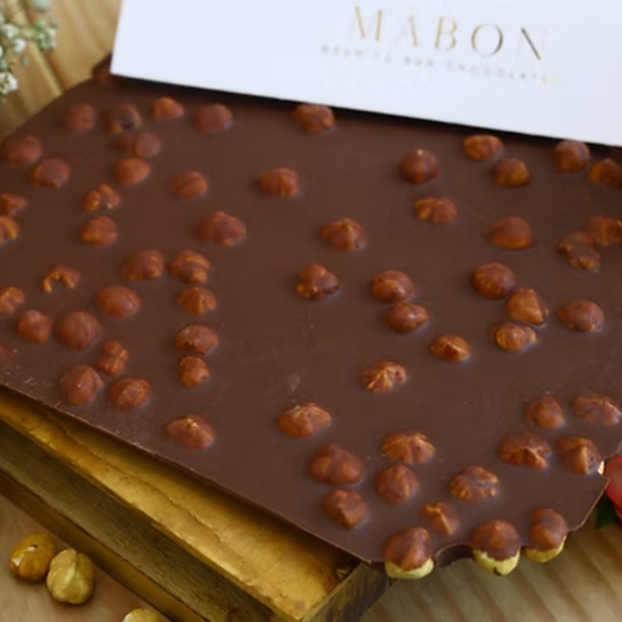 Hazelnut Chocolate Bark Gift Box by Mabon Chocolates | Tooffi