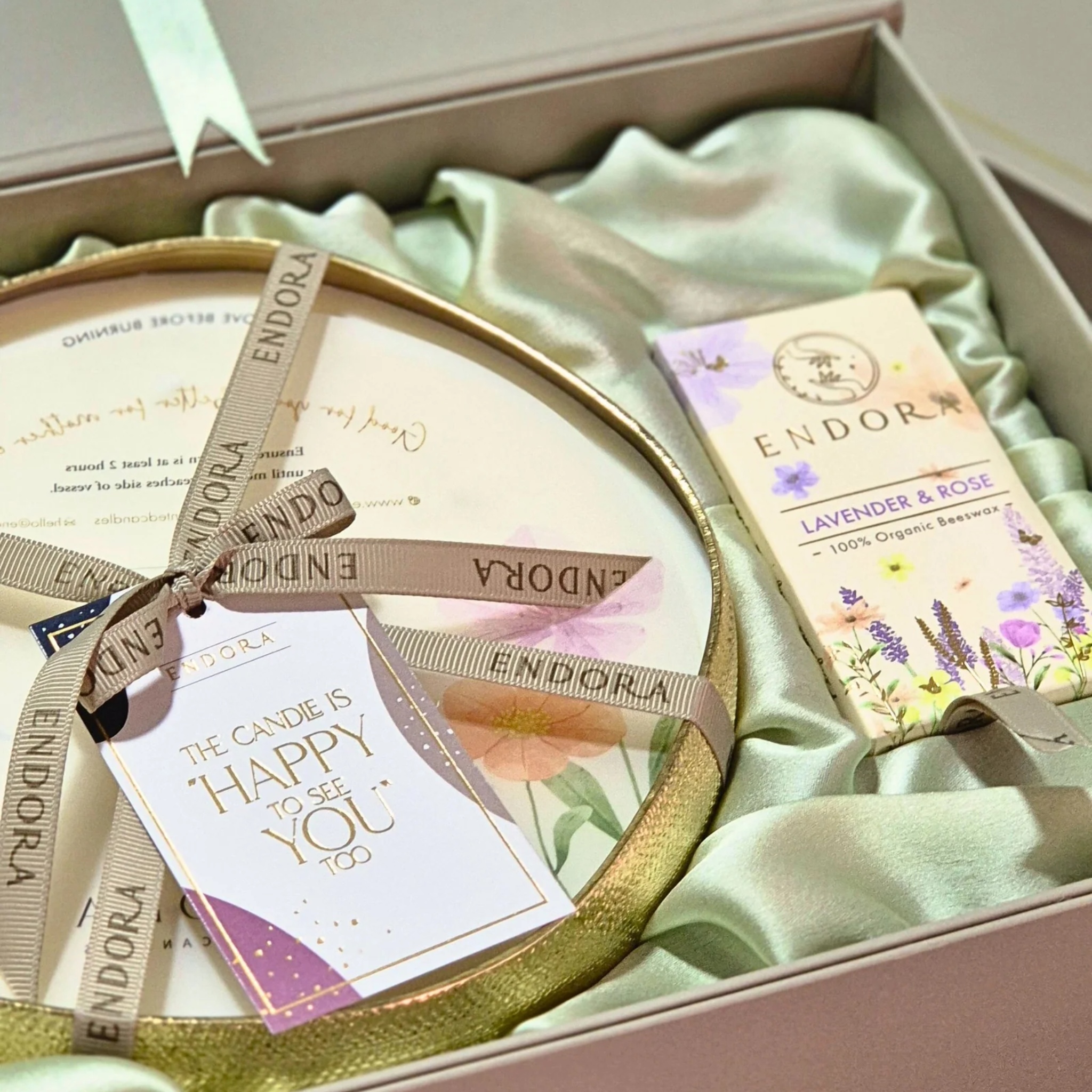 Scent Essential Gift Box (Luxe) | 7 Wick Metal Urli | Gift Box by Endora Scented Candles | Tooffi