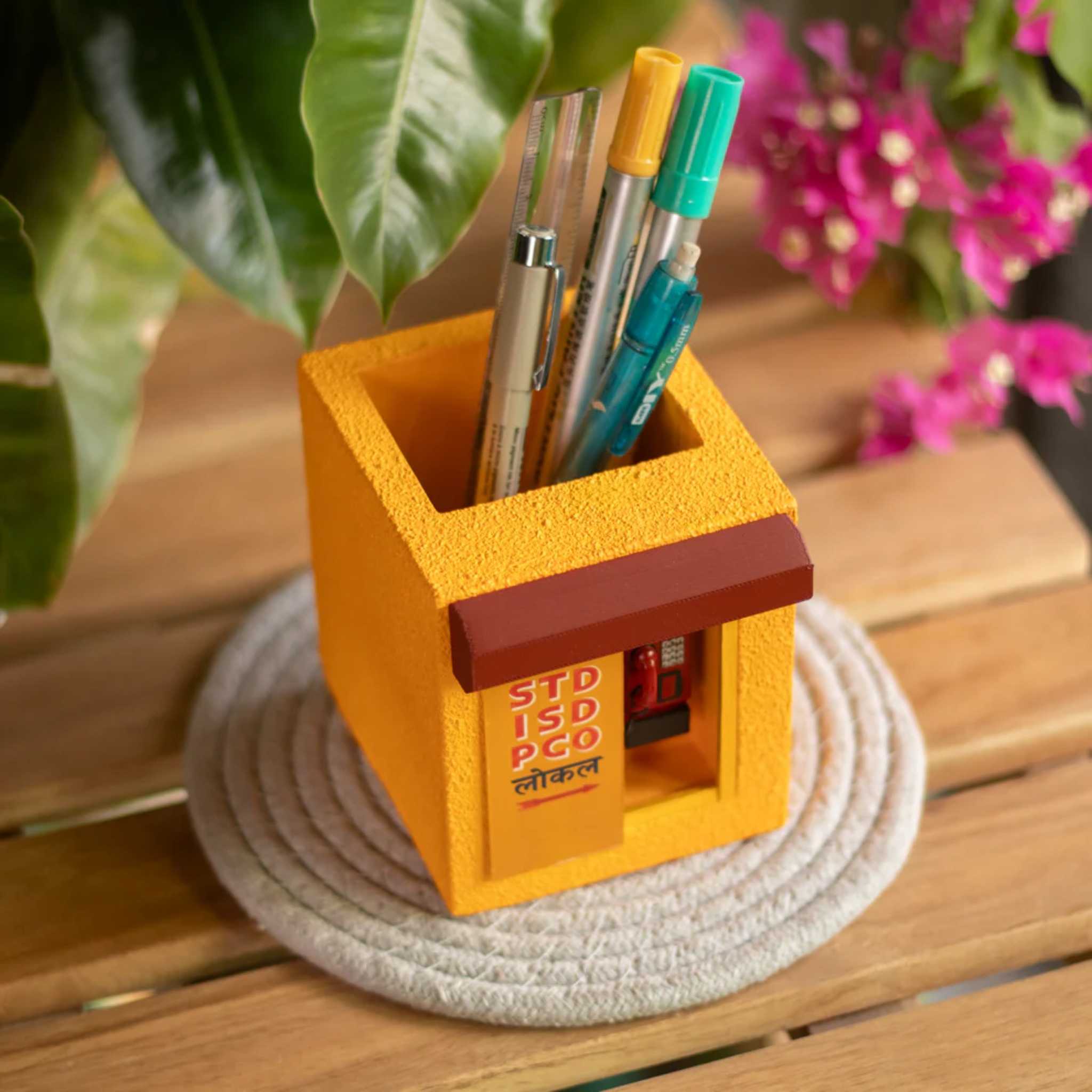 Handcrafted Mini Telephone booth by Bae & Bee studio | Tooffi