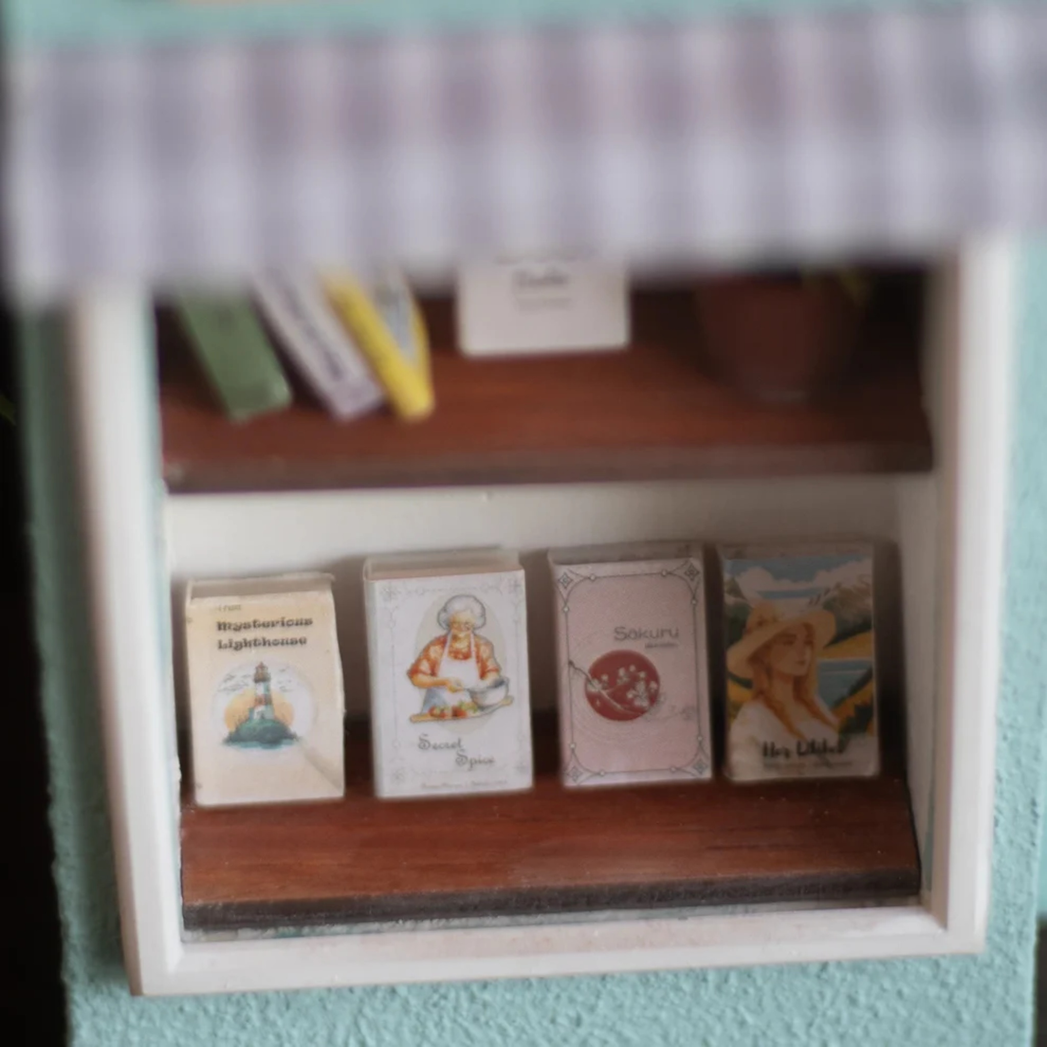 Handmade Book Shop Planter (Vintage Blue) by Bae & Bee studio | Tooffi
