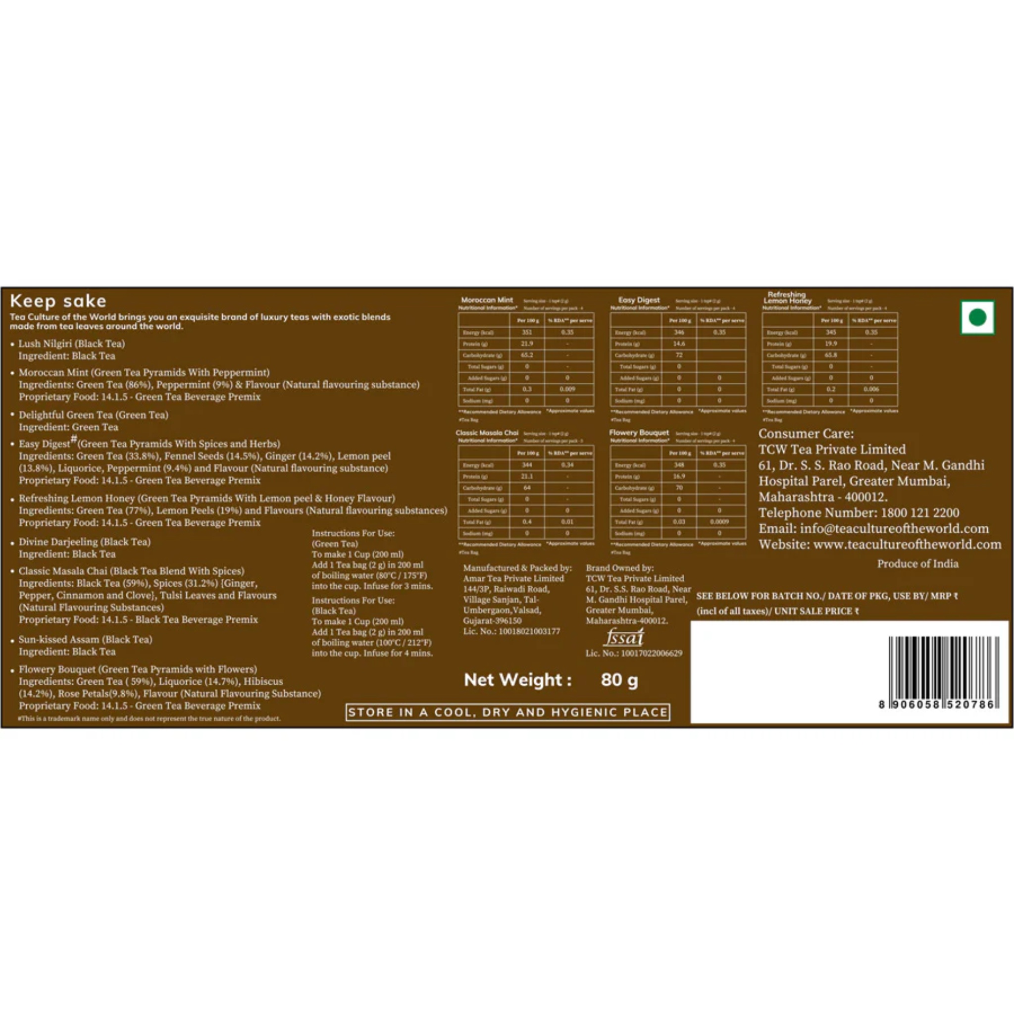 Keepsake by Tea Culture Of the World | Tooffi