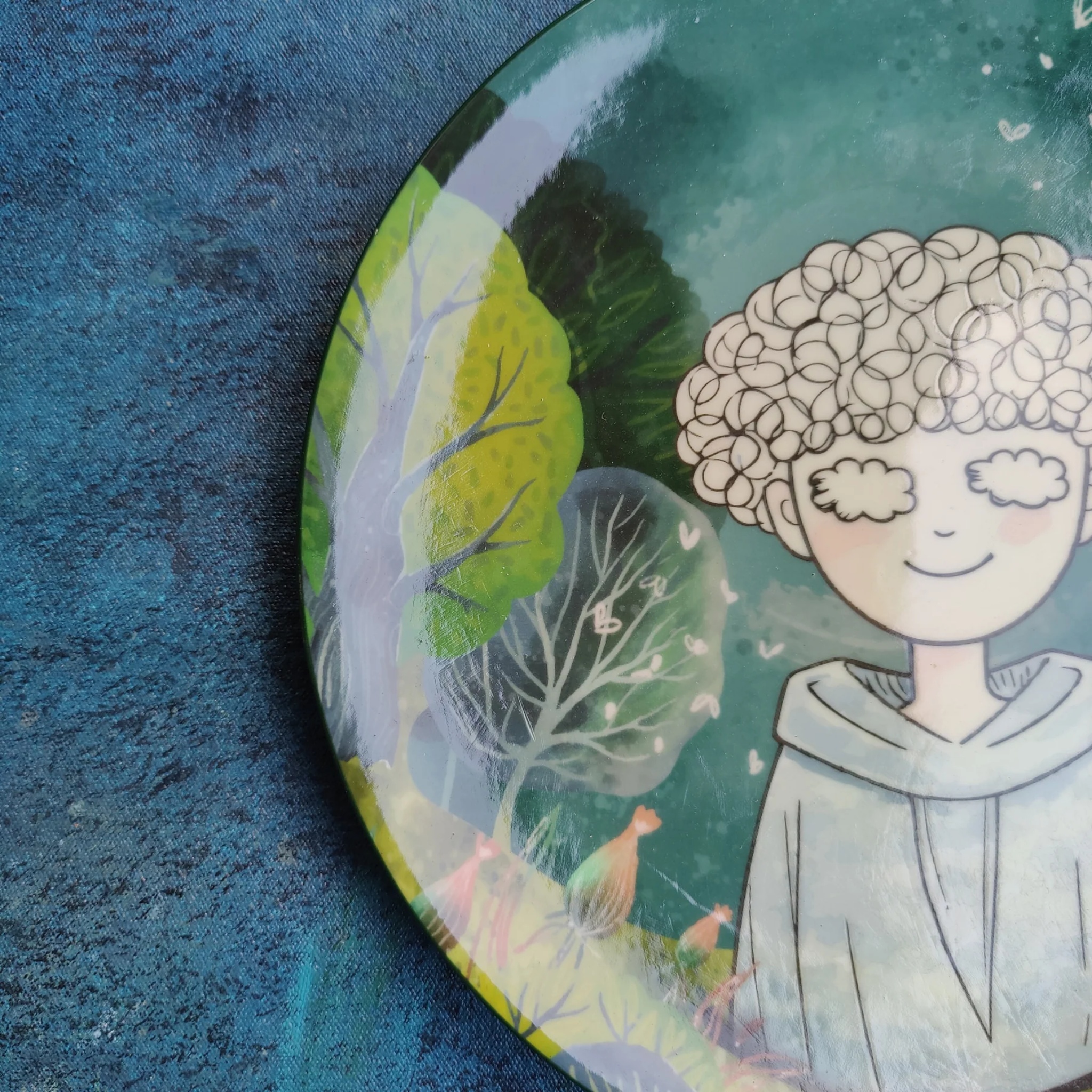 Meadow of thoughts - Decor Plate by urbankart - ta.da tableware | Tooffi