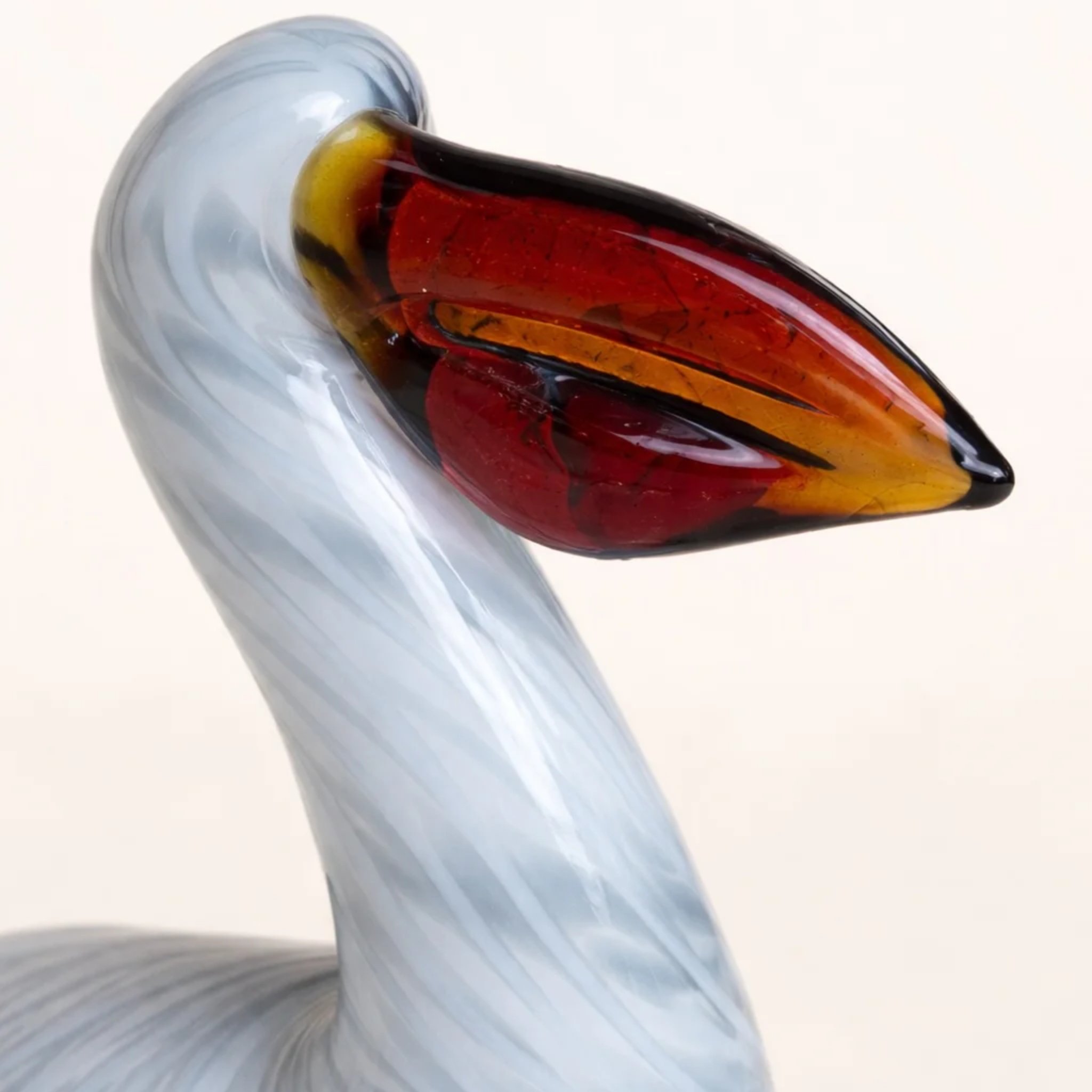 Amber Crest Pelican- Signature Series by RUSTIC HORSE GLASS STUDIO | Tooffi