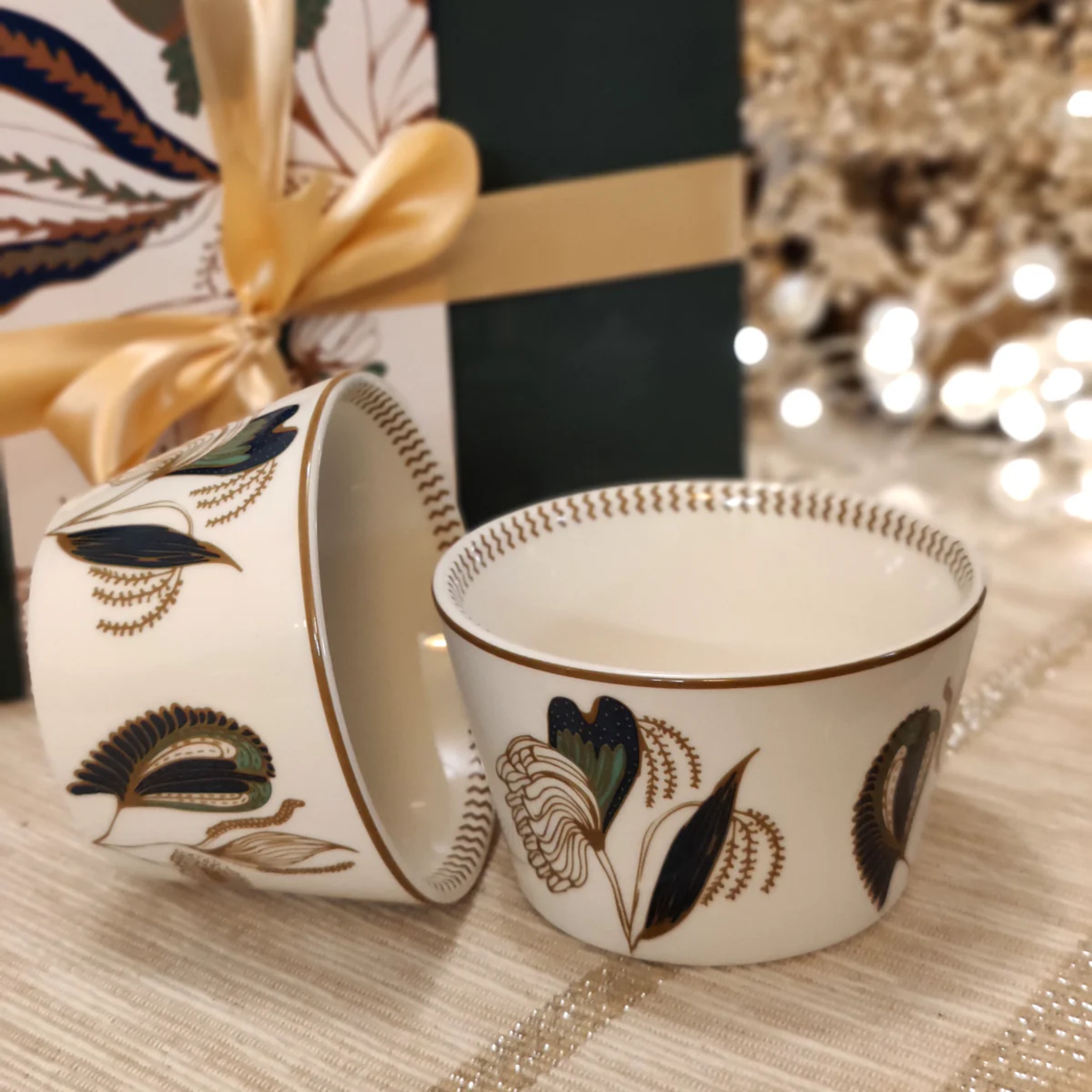 Pookkal (POR) - Dessert Bowls (Set of 2) by urbankart - ta.da tableware | Tooffi