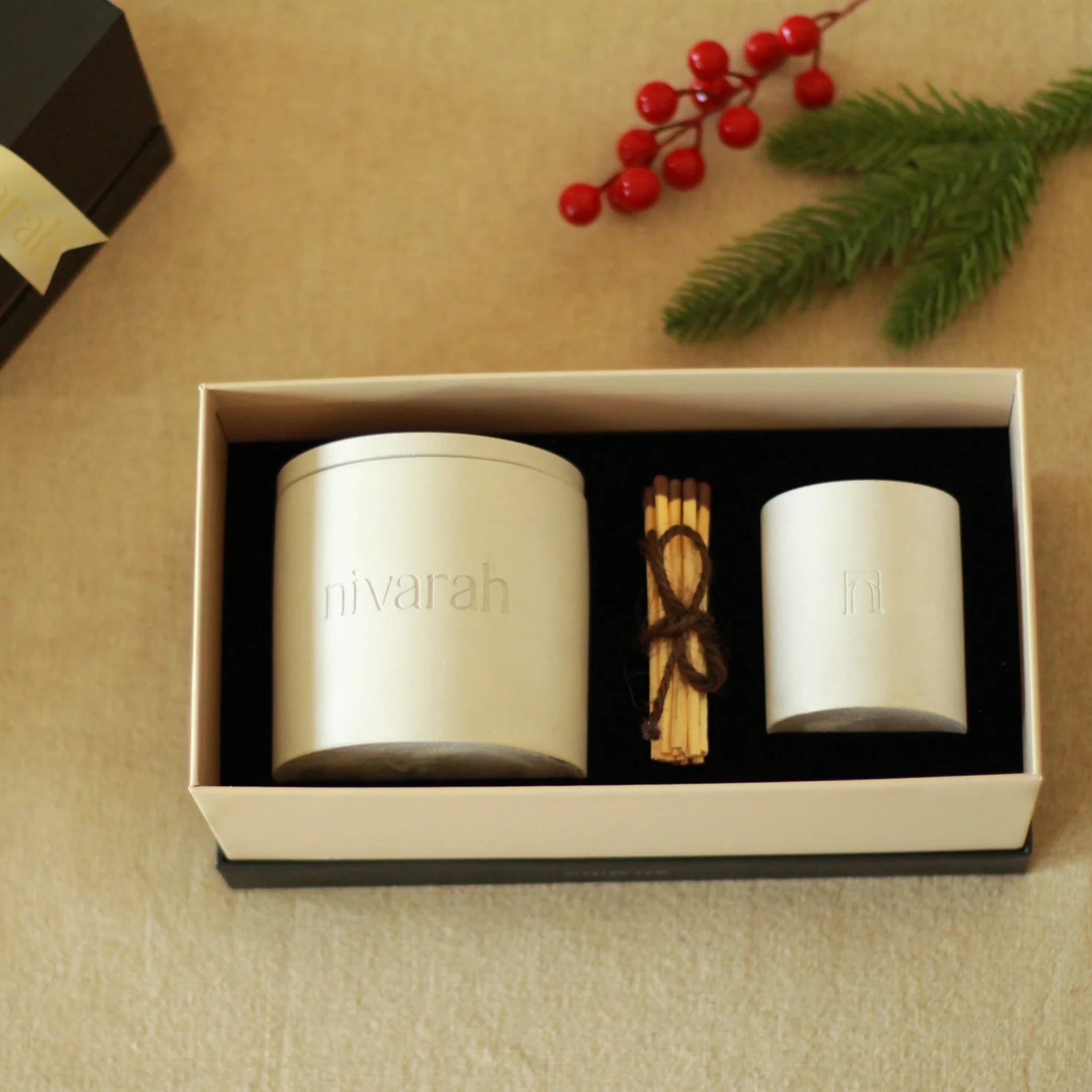 Lavender Fresh Herbs Concrete Candle by nivarah | Tooffi