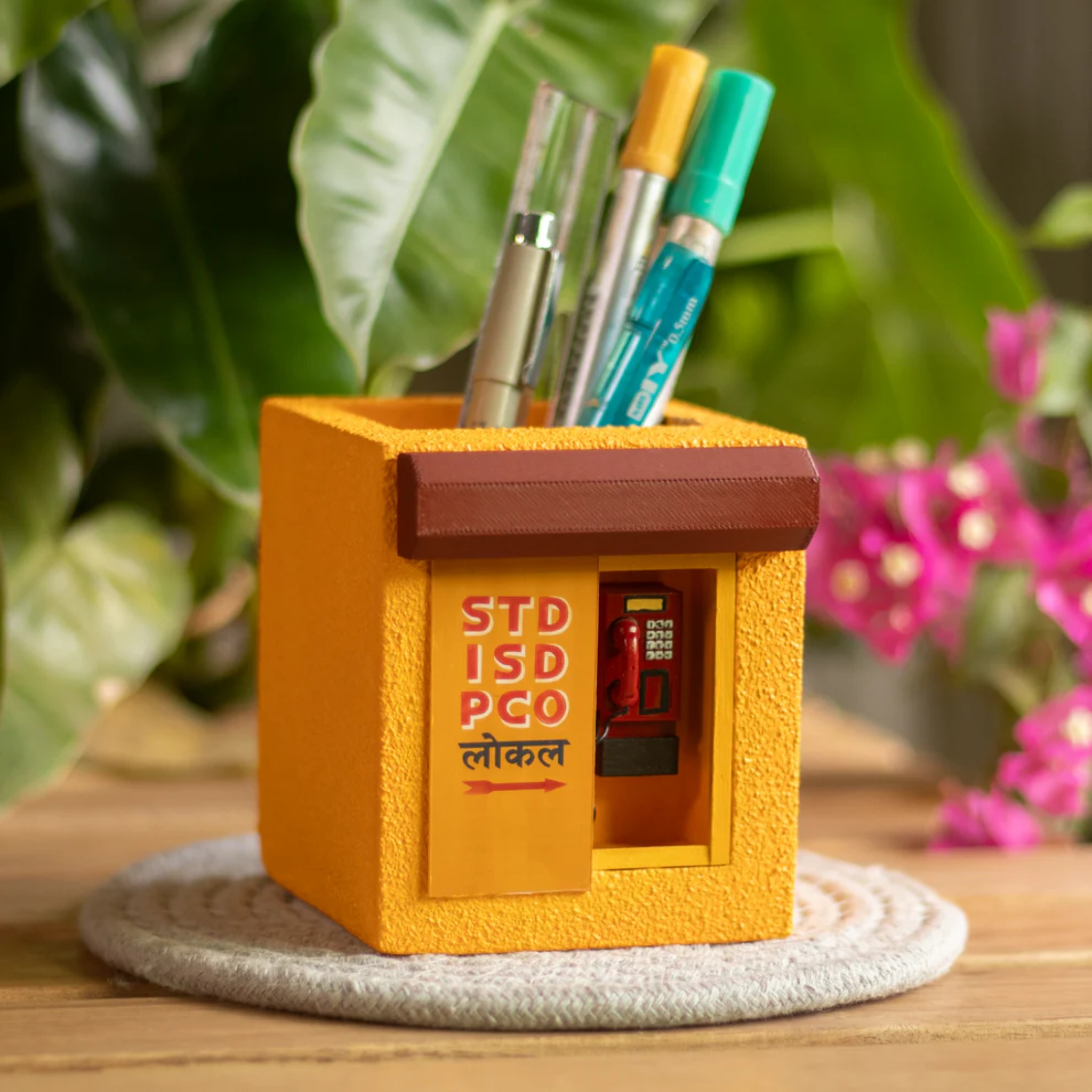 Handcrafted Mini Telephone booth by Bae & Bee studio | Tooffi