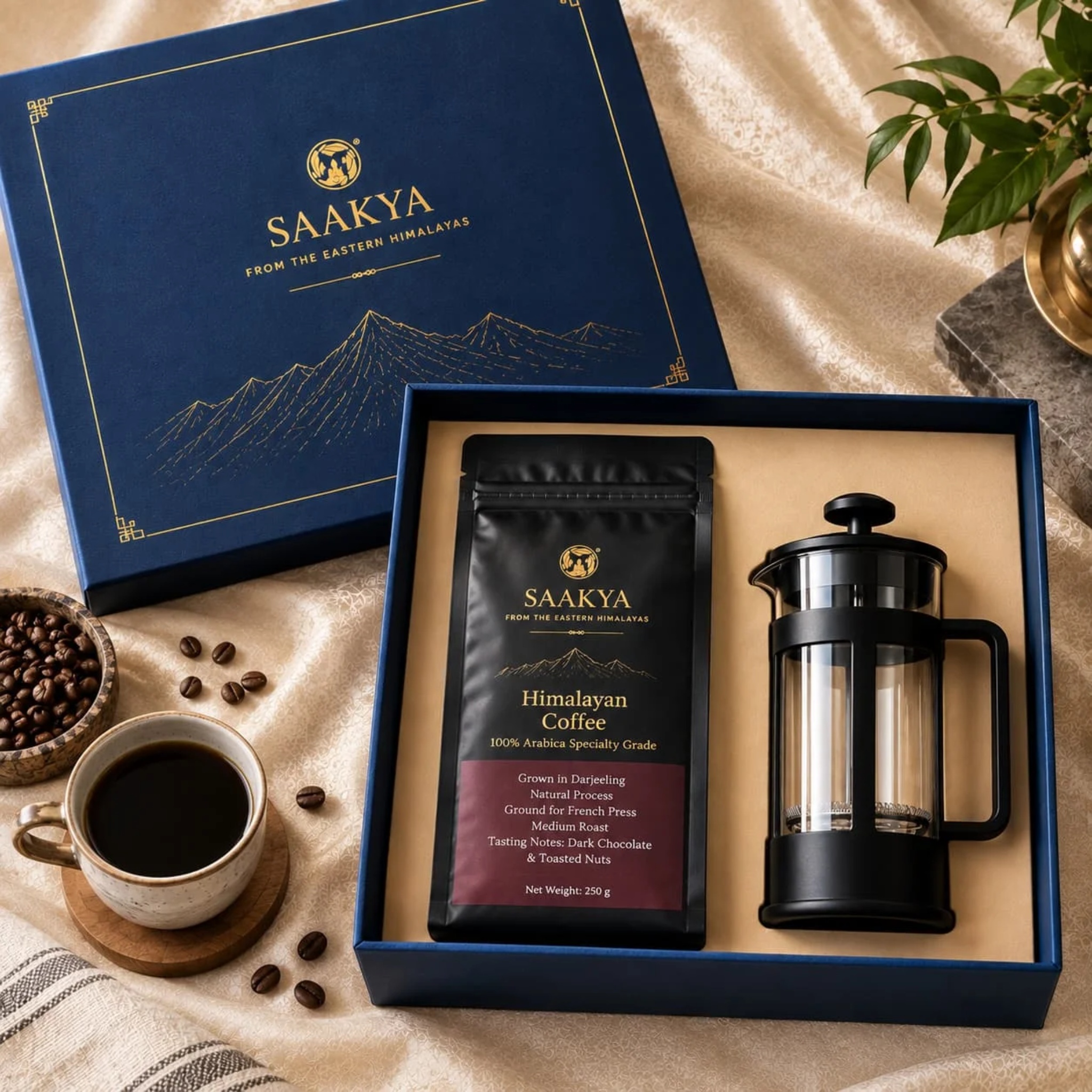 Himalayan Coffee Gift Box by Saakya- Luxury Himalayan Products & Experiences | Tooffi