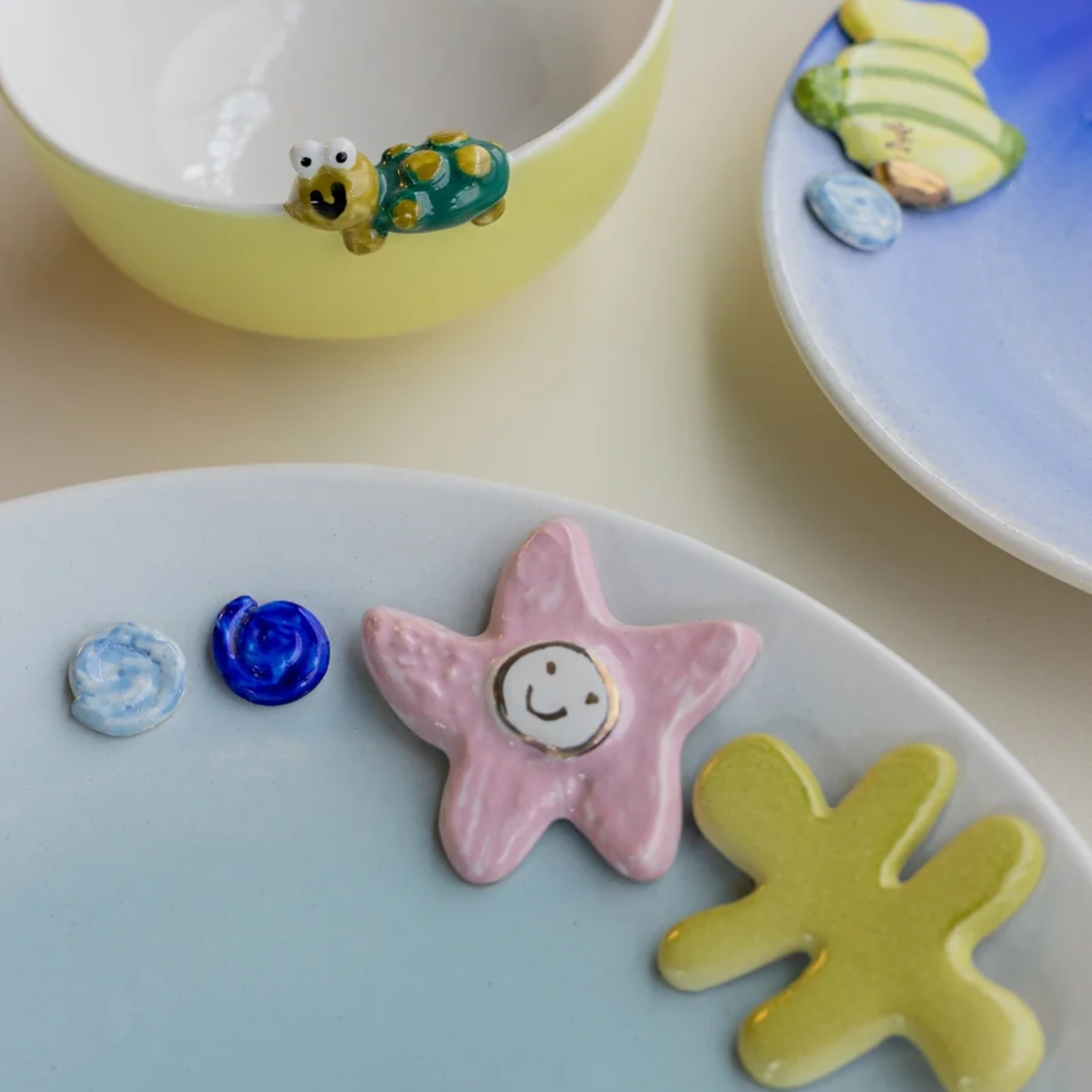 Under The Sea Dinner Set (set of 5) by nira's ceramics | Tooffi