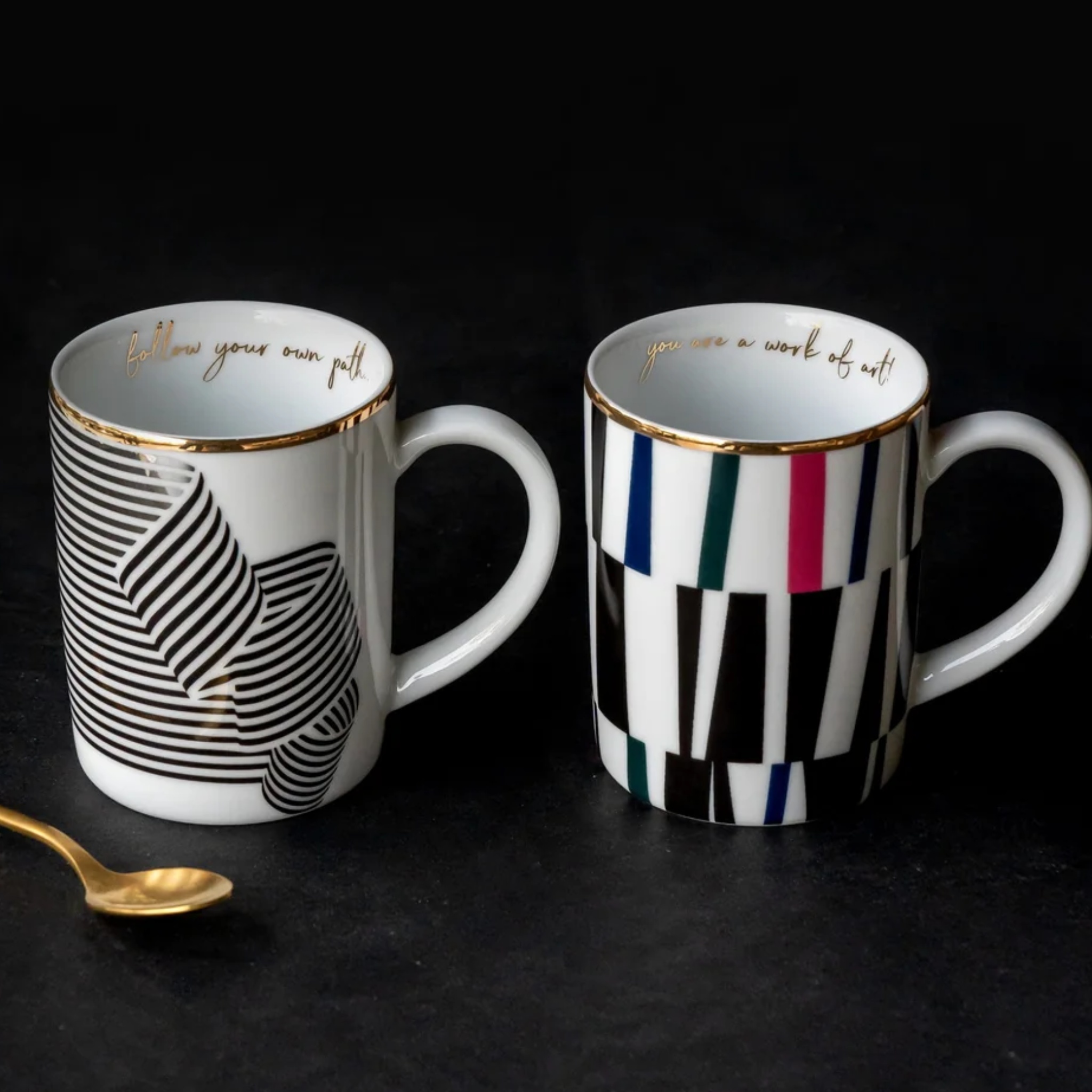 Éclat handmade mugs - (set of 2) by nira's ceramics | Tooffi