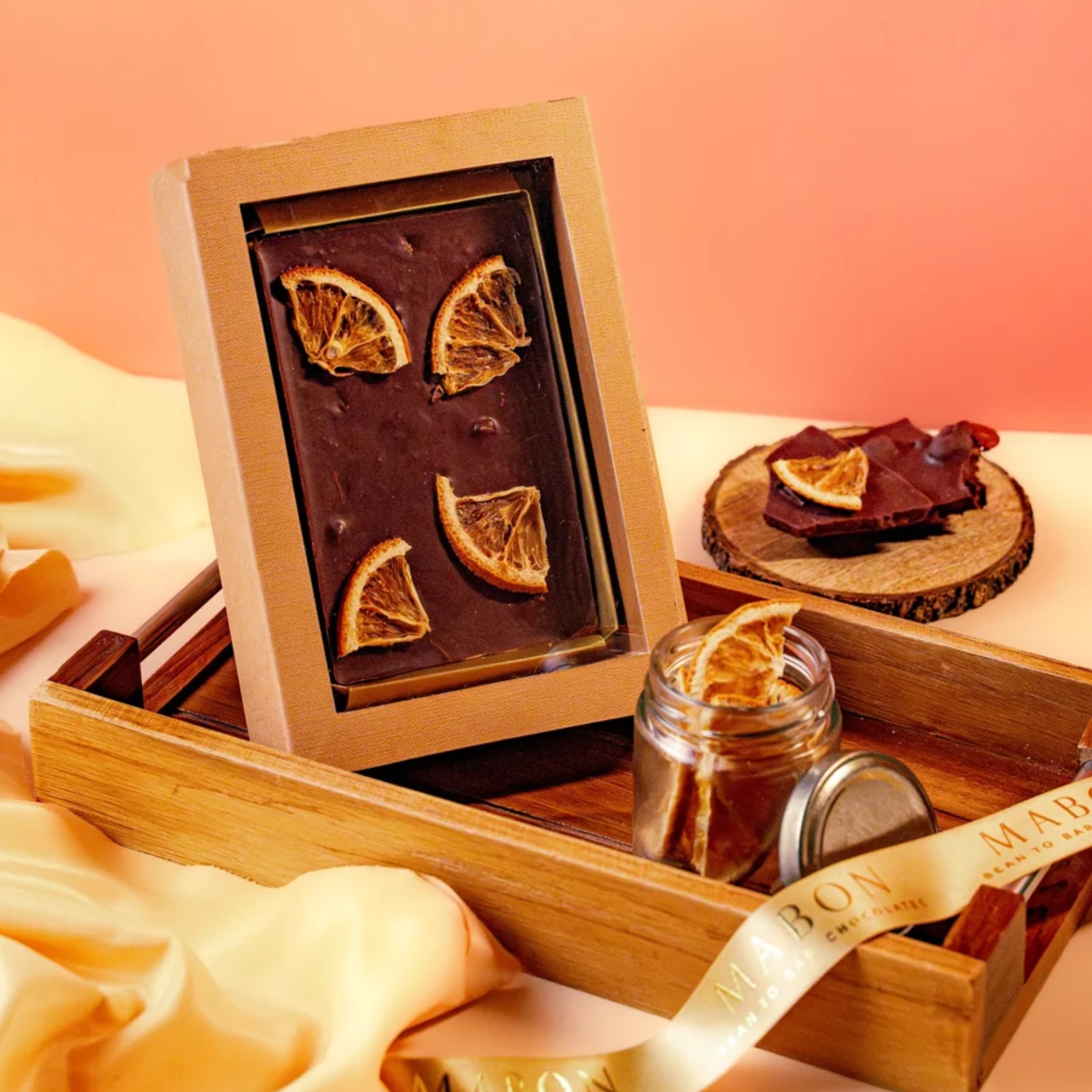 Candied Orange Bark Gift Box — 80g by Mabon Chocolates | Tooffi