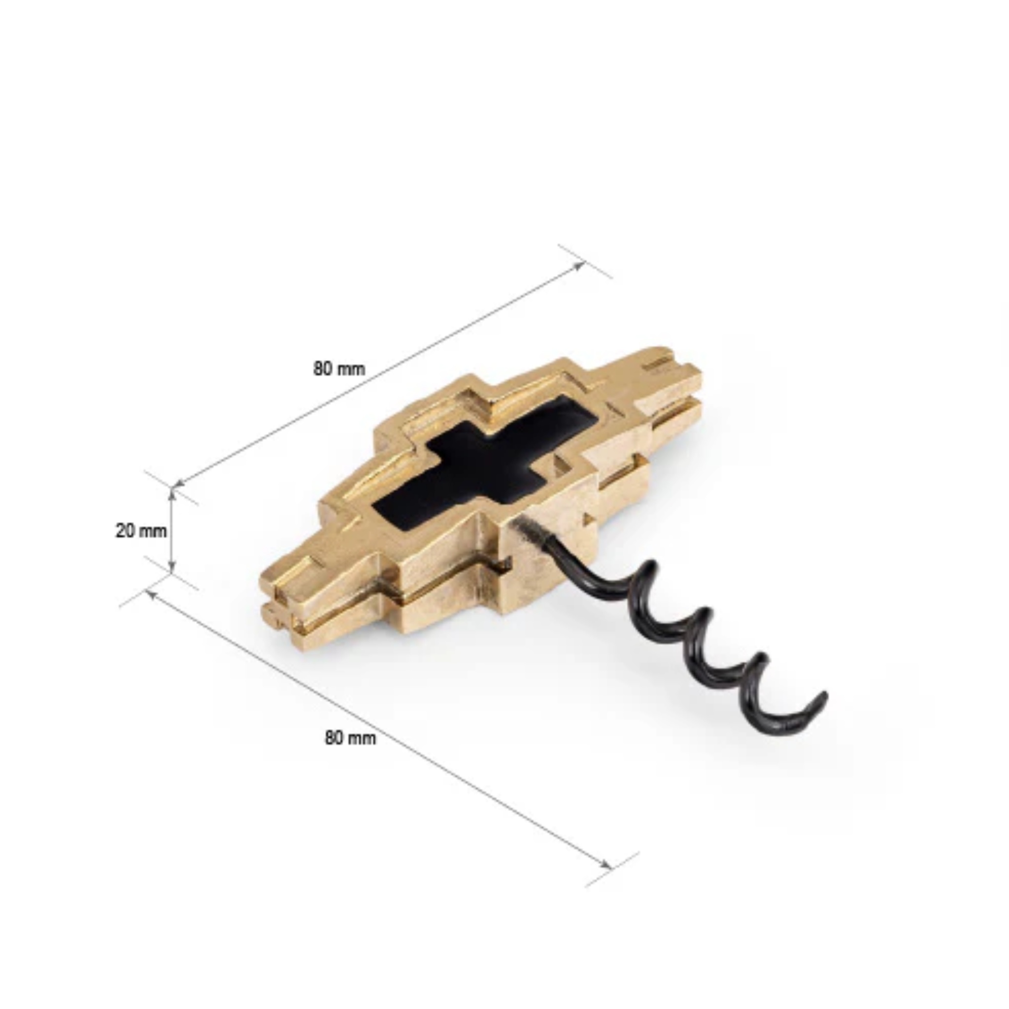 Baori Corkscrew – Handcrafted Brass Wine Bottle Opener by Saswata | Tooffi