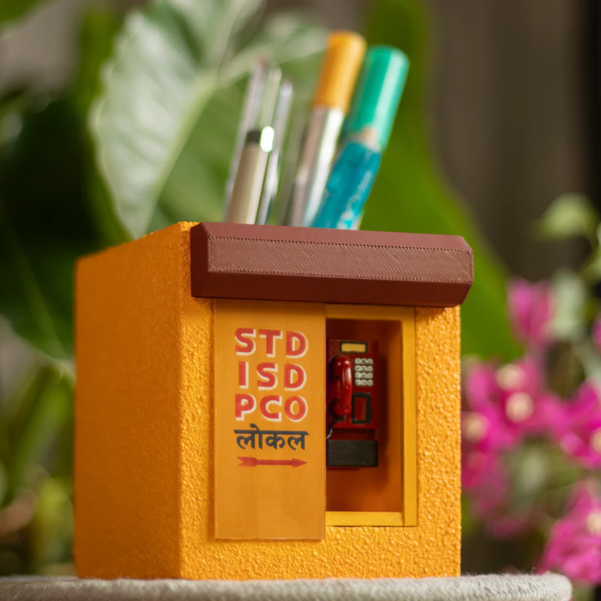 Handcrafted Mini Telephone booth by Bae & Bee studio | Tooffi